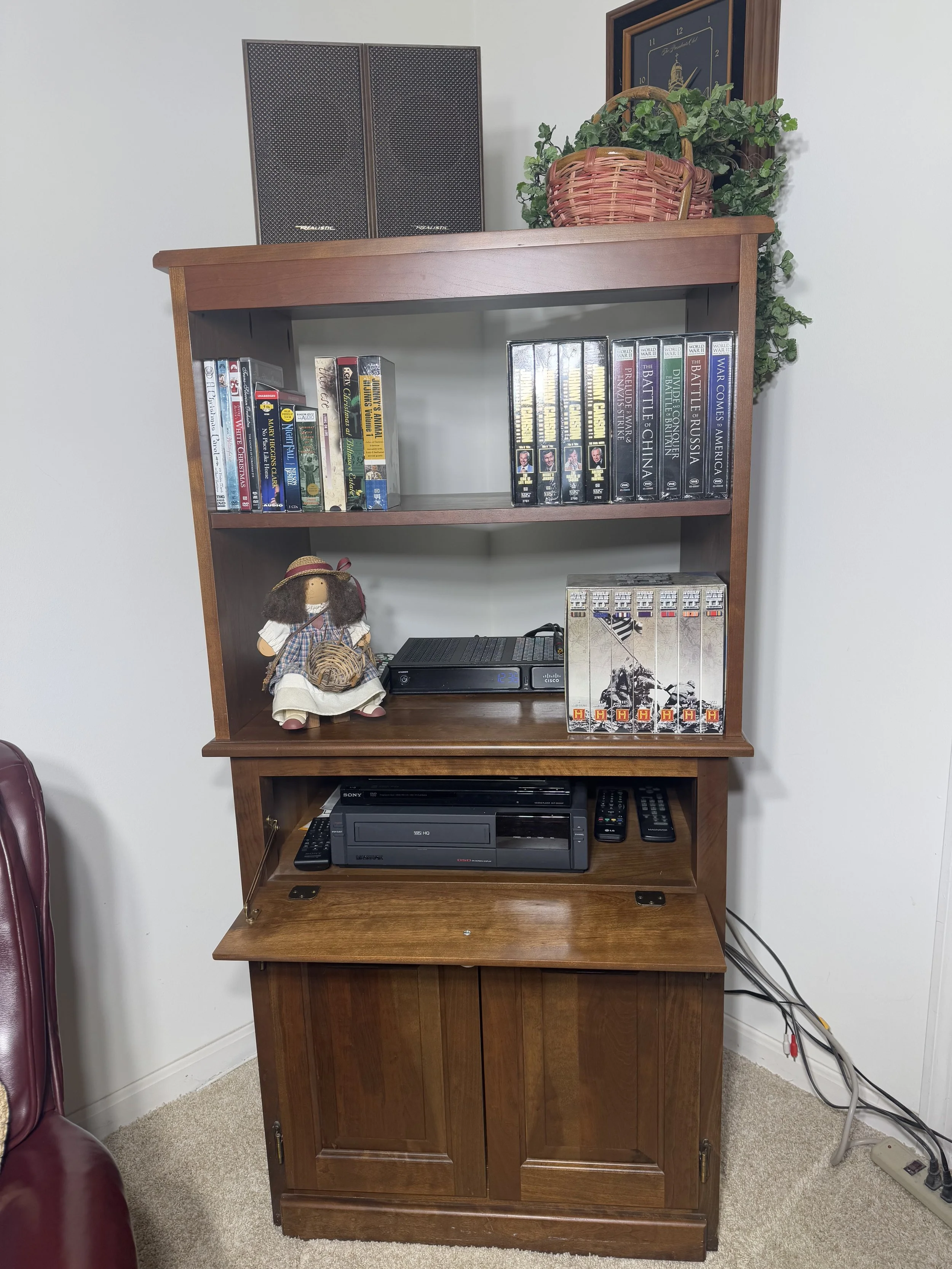 TV entertainment / bookshelf