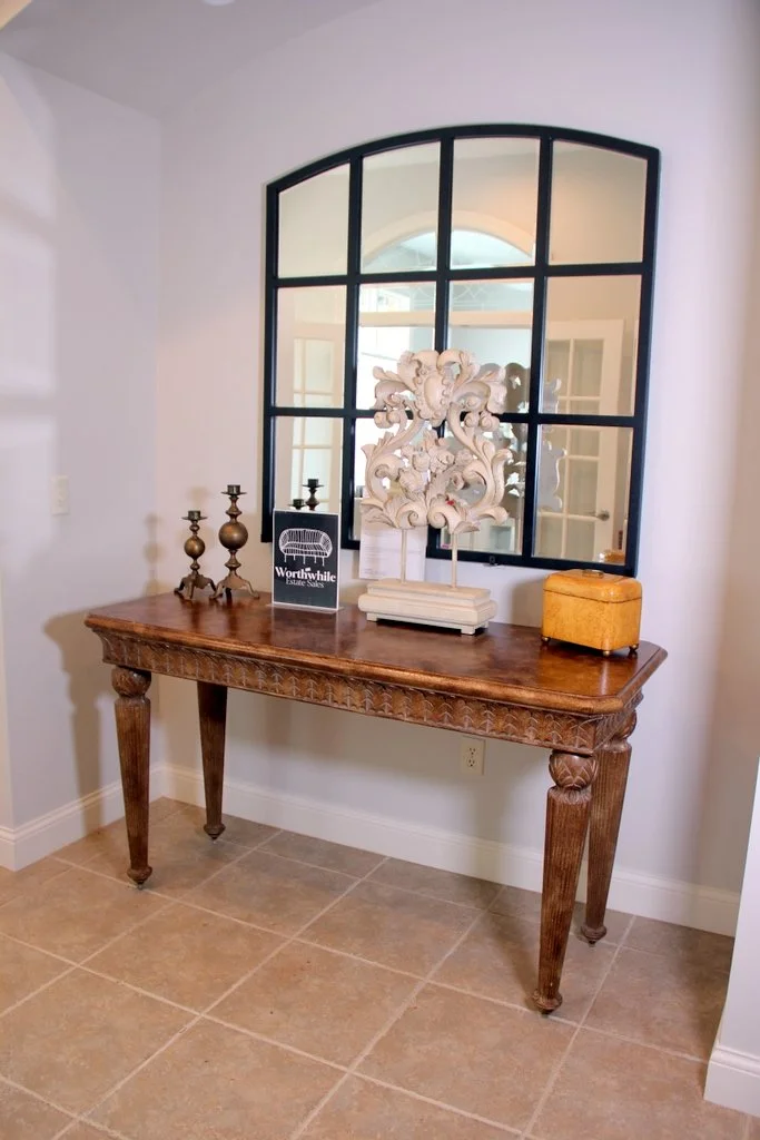 Entry Table and Ballard Design Mirror