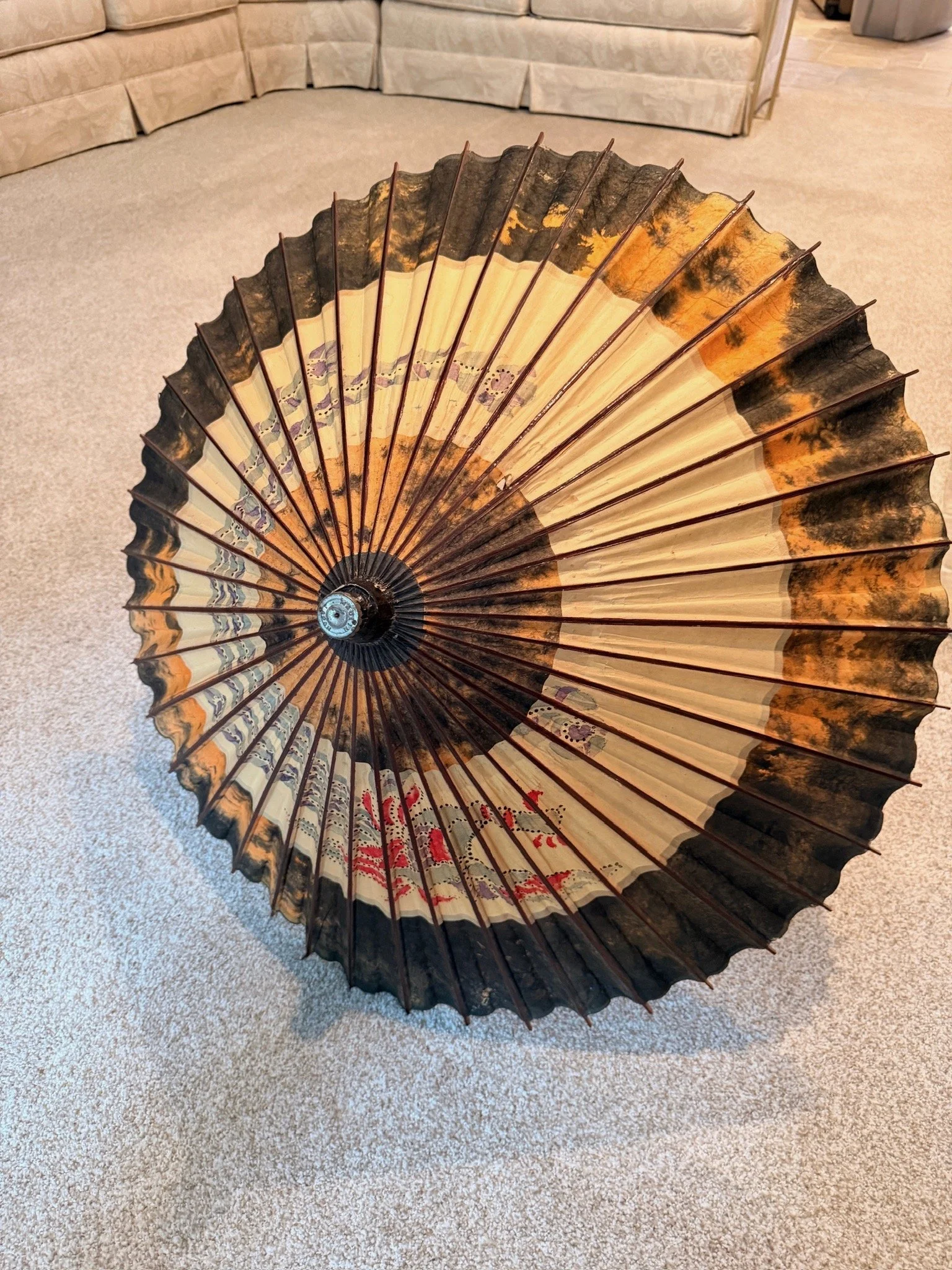 1950's Japanese paper umbrella