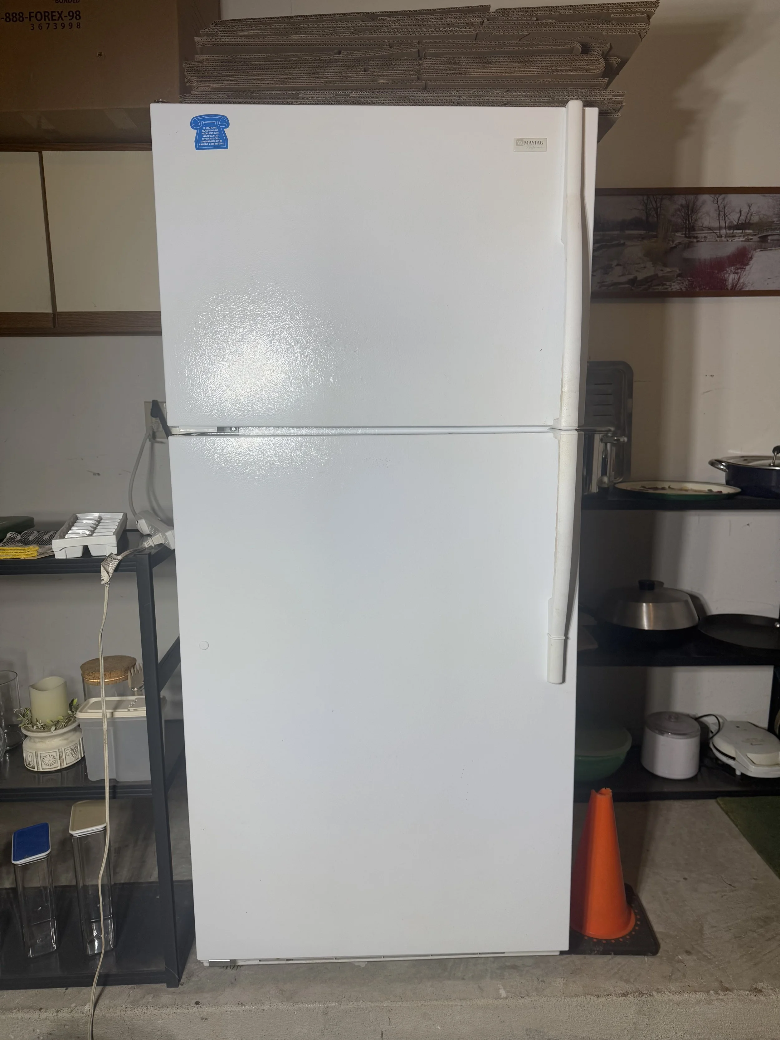 Fridge and freezer