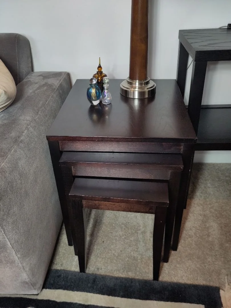 Set of three Lane nesting tables