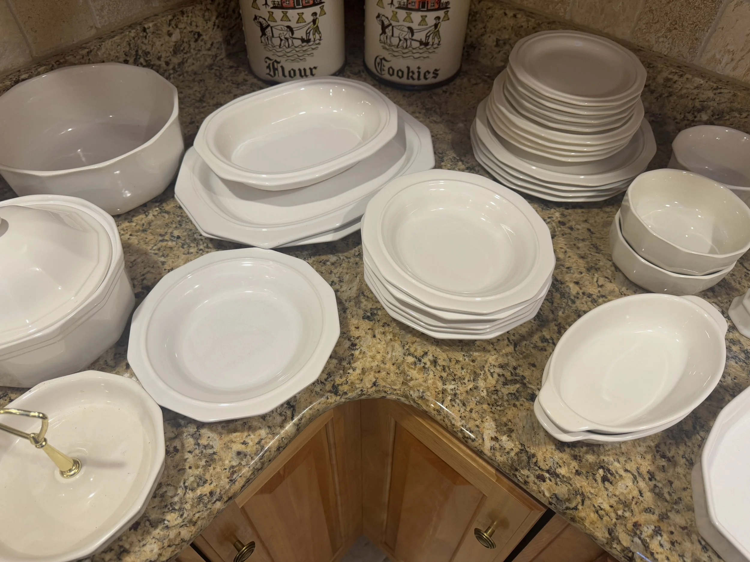 White Ironstone / Ceramic Serveware Collection