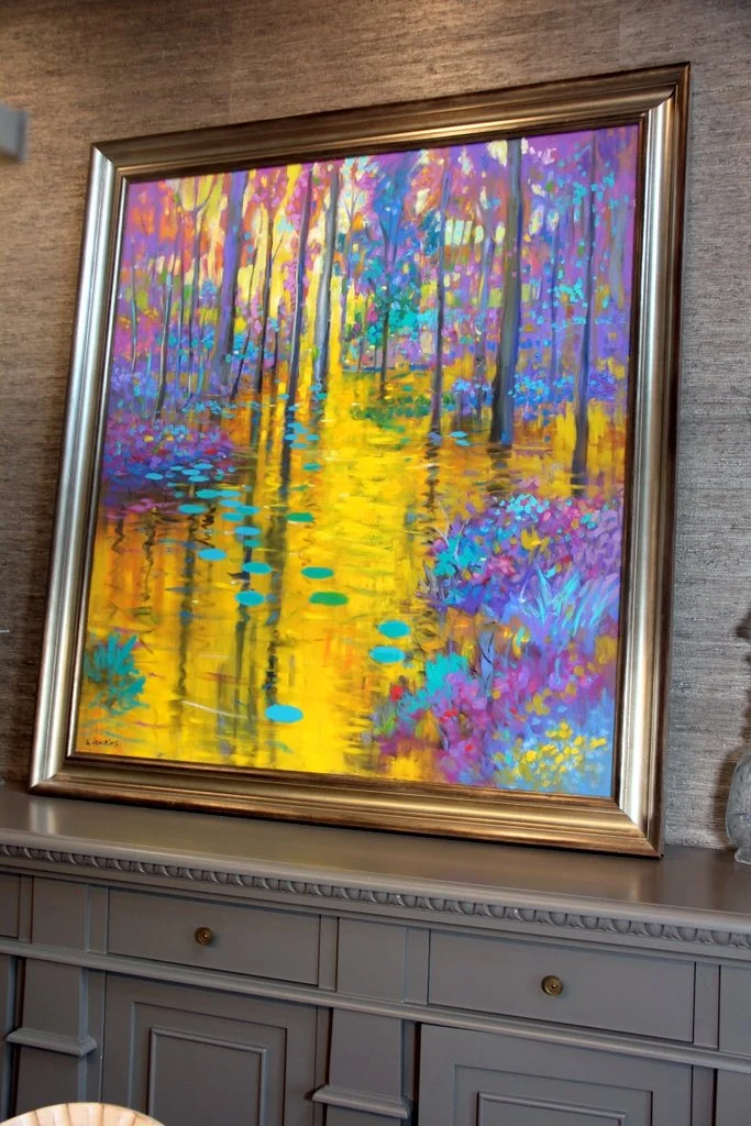 Large Impressionist Oil on Canvas Signed S. Jenkins
