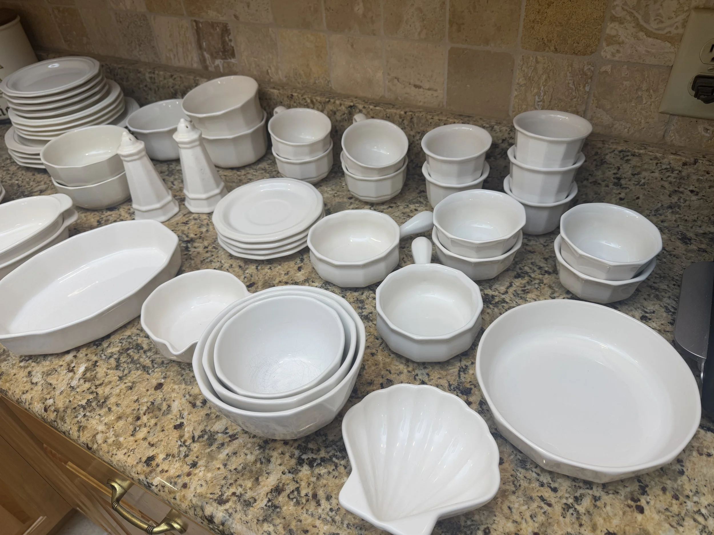 White Ironstone / Ceramic Serveware Collection