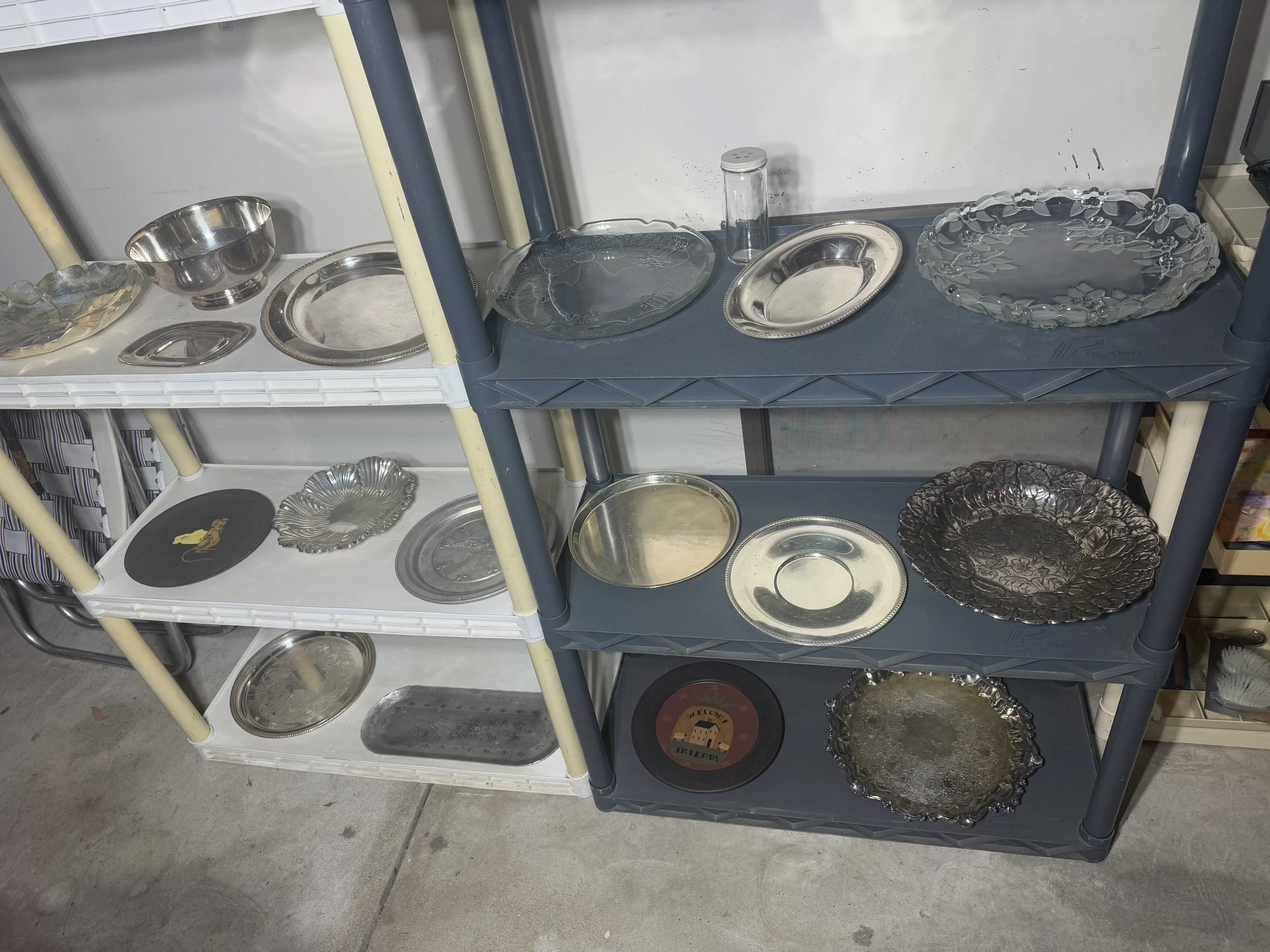 various plates and platters