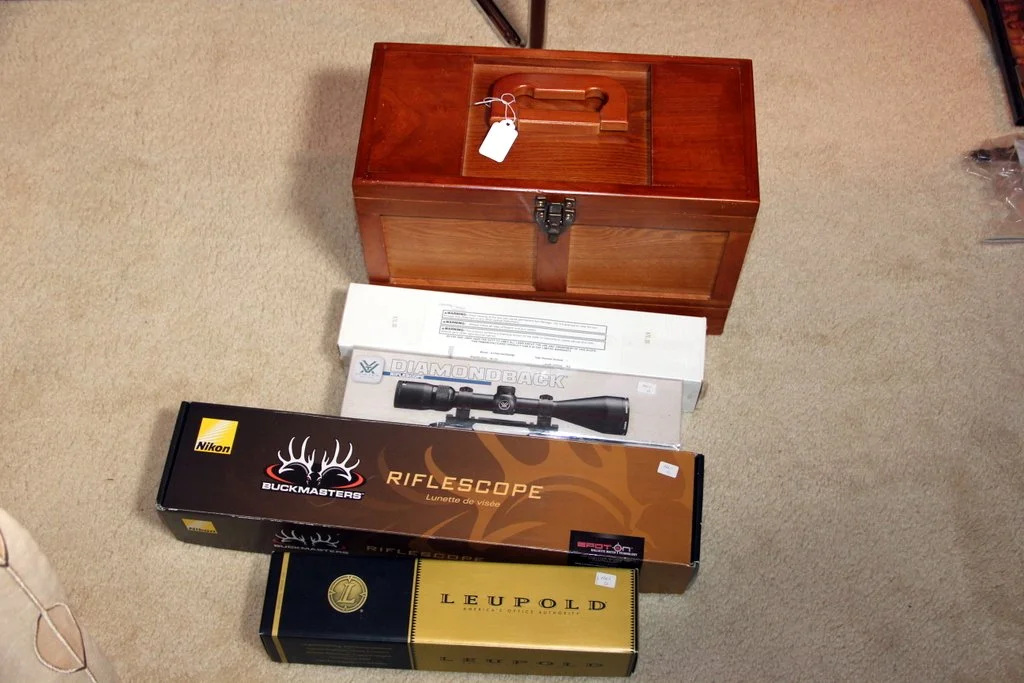 Rifle Scopes, Nice Custom Box