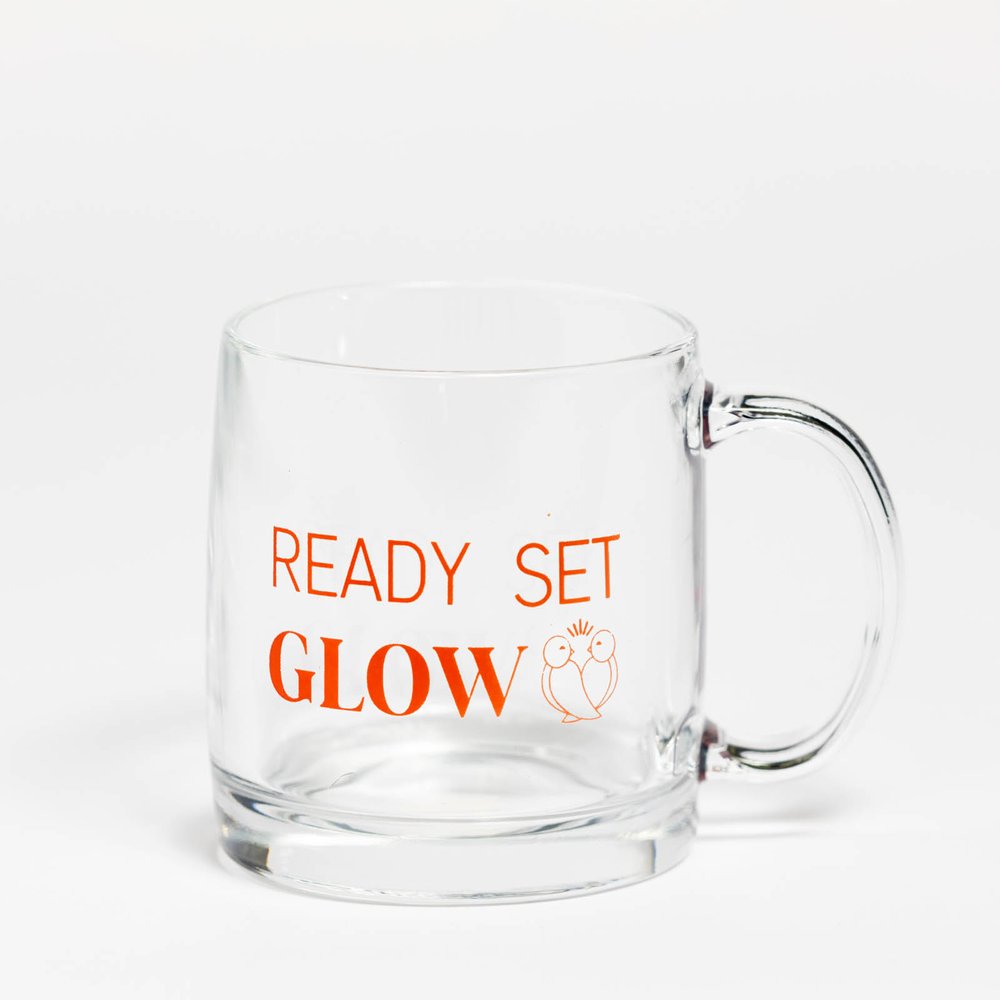 Ready Set Glow Glass Mug 13 oz. — The Brightside Box: Gift Boxes and Gift  Sets