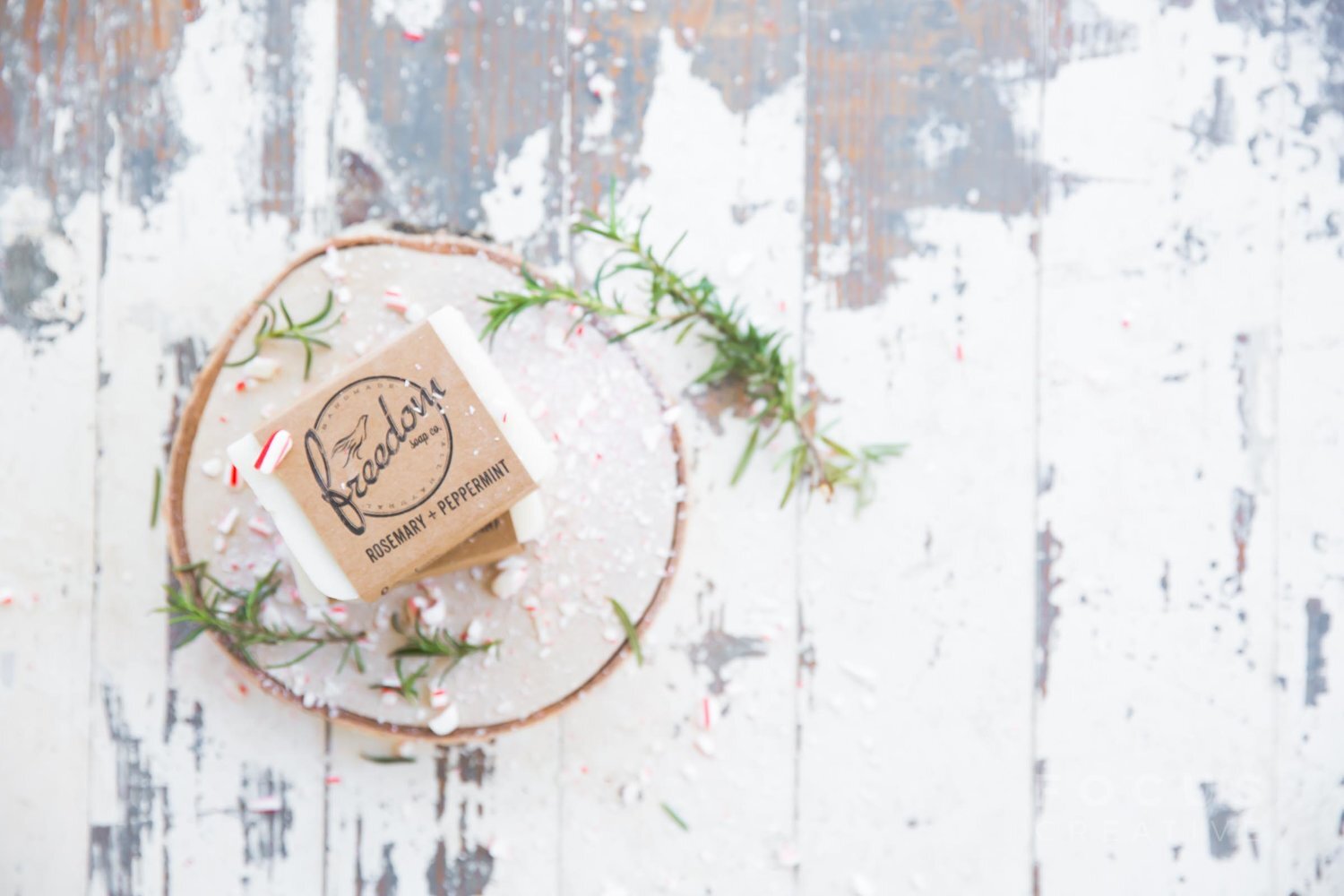 Freedom Soap Co.’s Rosemary + Peppermint soap is a top seller during the holiday season.