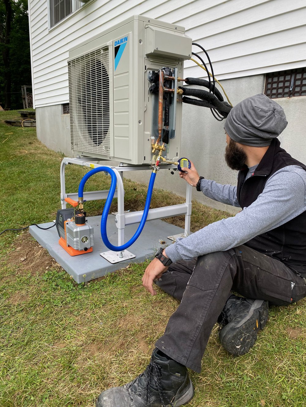 Installing an outdoor unit to a Heat Pump System