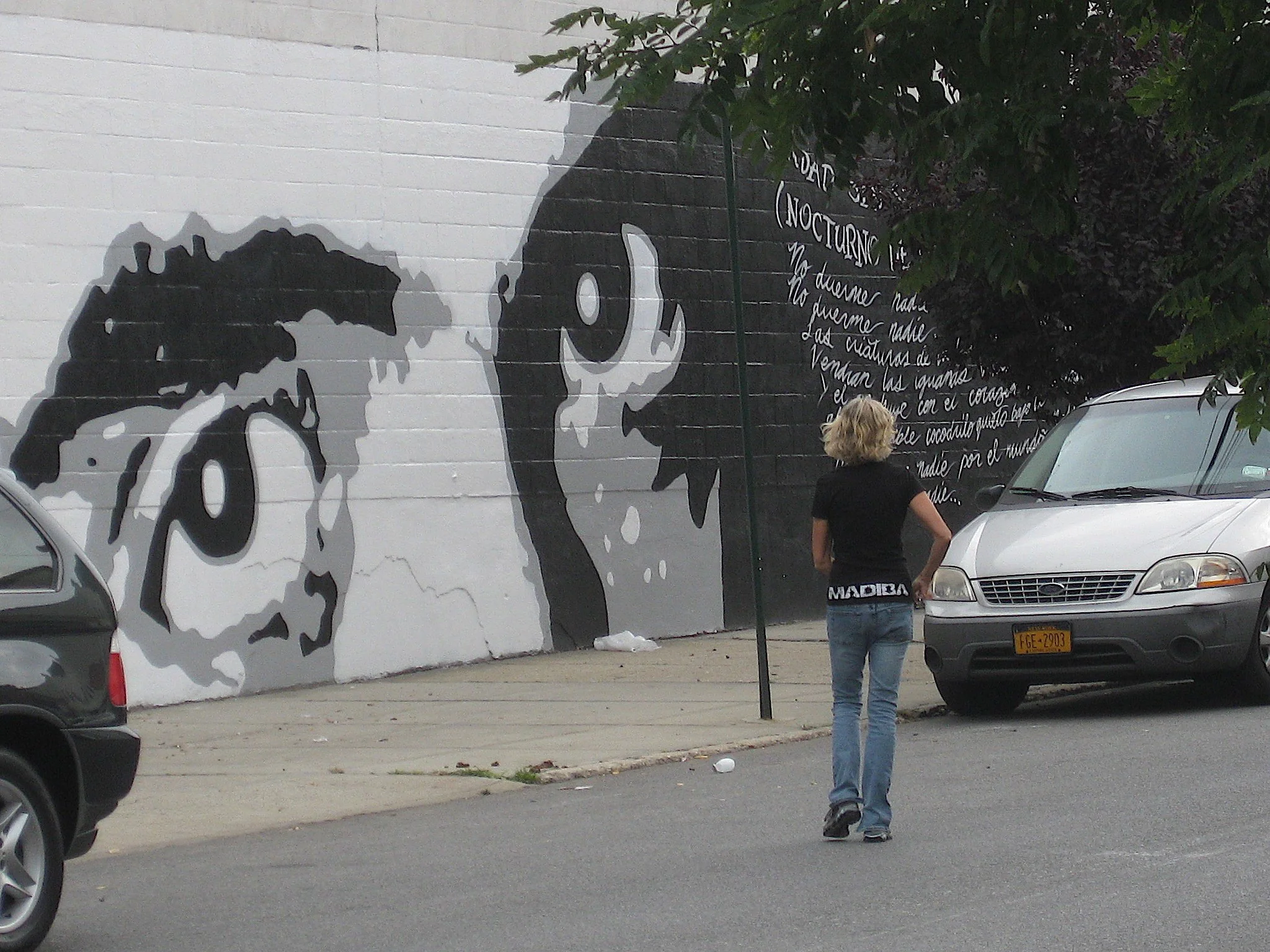 FEDERICO GARCÍA LORCA MURAL #1 – CUIDAD SIN SUEÑO/NOCTURNO DE BROOKLYN BRIDGE