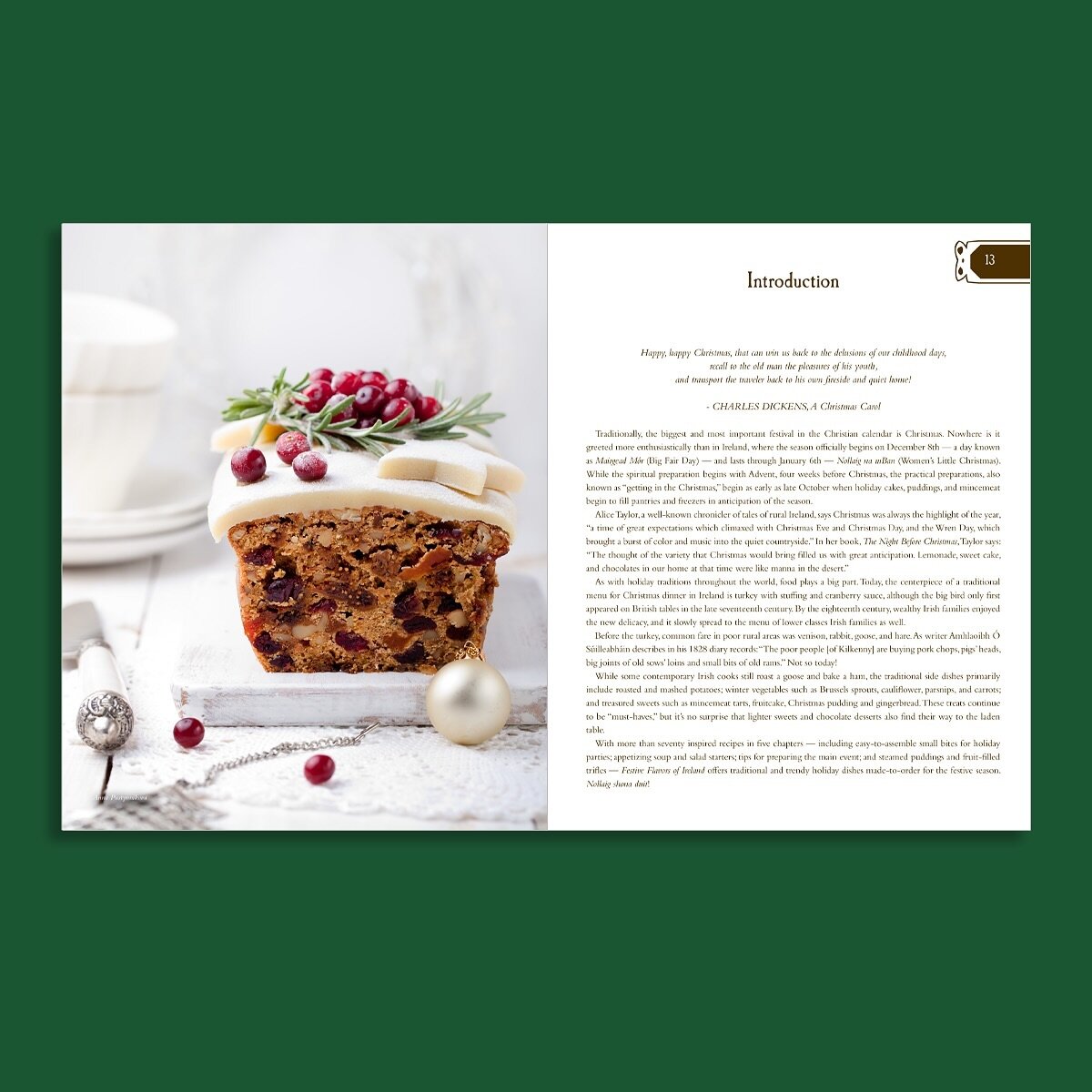 A festive cookbook I got to layout and typeset a while ago.

Festive Flavors of Ireland by Margaret M. Johnson

Interior Design: Christopher Aaron
Publisher: Ambassador International

#bookstagram #bookinteriordesign #cookbook #bookdesigns #beautiful