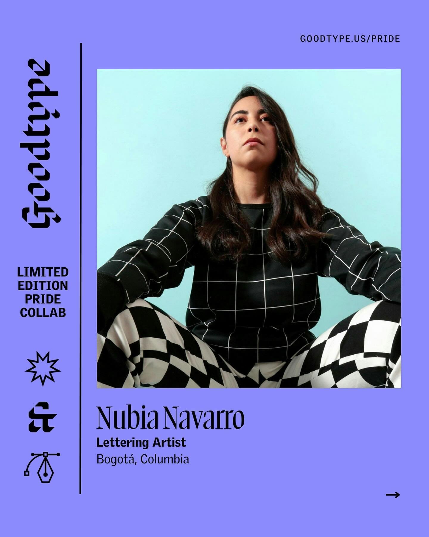 Meet @nubikini, an art director, lettering artist, and typography lover based in Bogot&aacute;, Colombia! Her approach to design is very focused on solving problems and experimentation. 

Always bold, never regular, is a daily mantra that helps Nubia