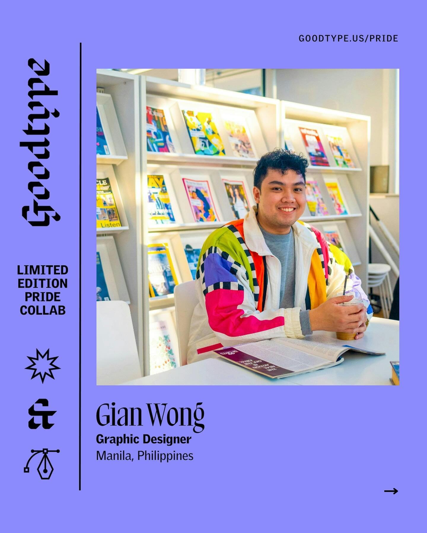 Meet @giancarlowong, who practices graphic design outside his day-to-day work as a Creative Lead at Canva. 

His experience allowed him to develop a specific point of view when designing for brands or good fun&mdash;creating design solutions through 