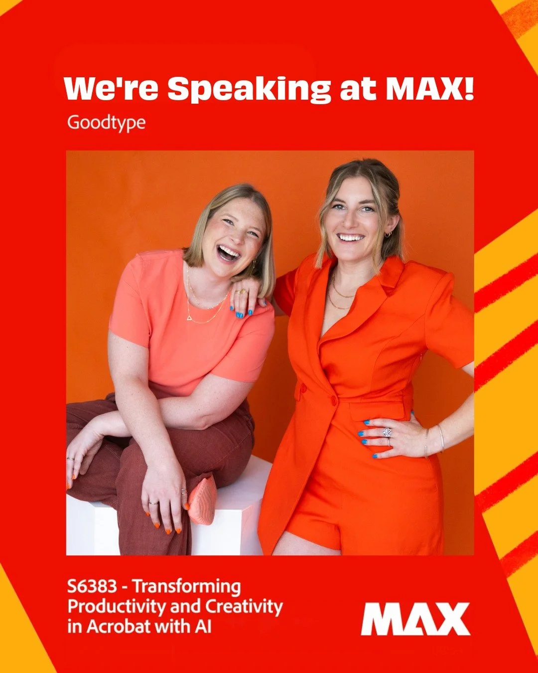 Who will be joining us at Adobe Max this year?! We&rsquo;ll be speaking all about how we navigate as 2 creatives who don&rsquo;t plan to use AI for art, but are finding other ways we can integrate it into our workflow 😮&zwj;💨

If you&rsquo;re going
