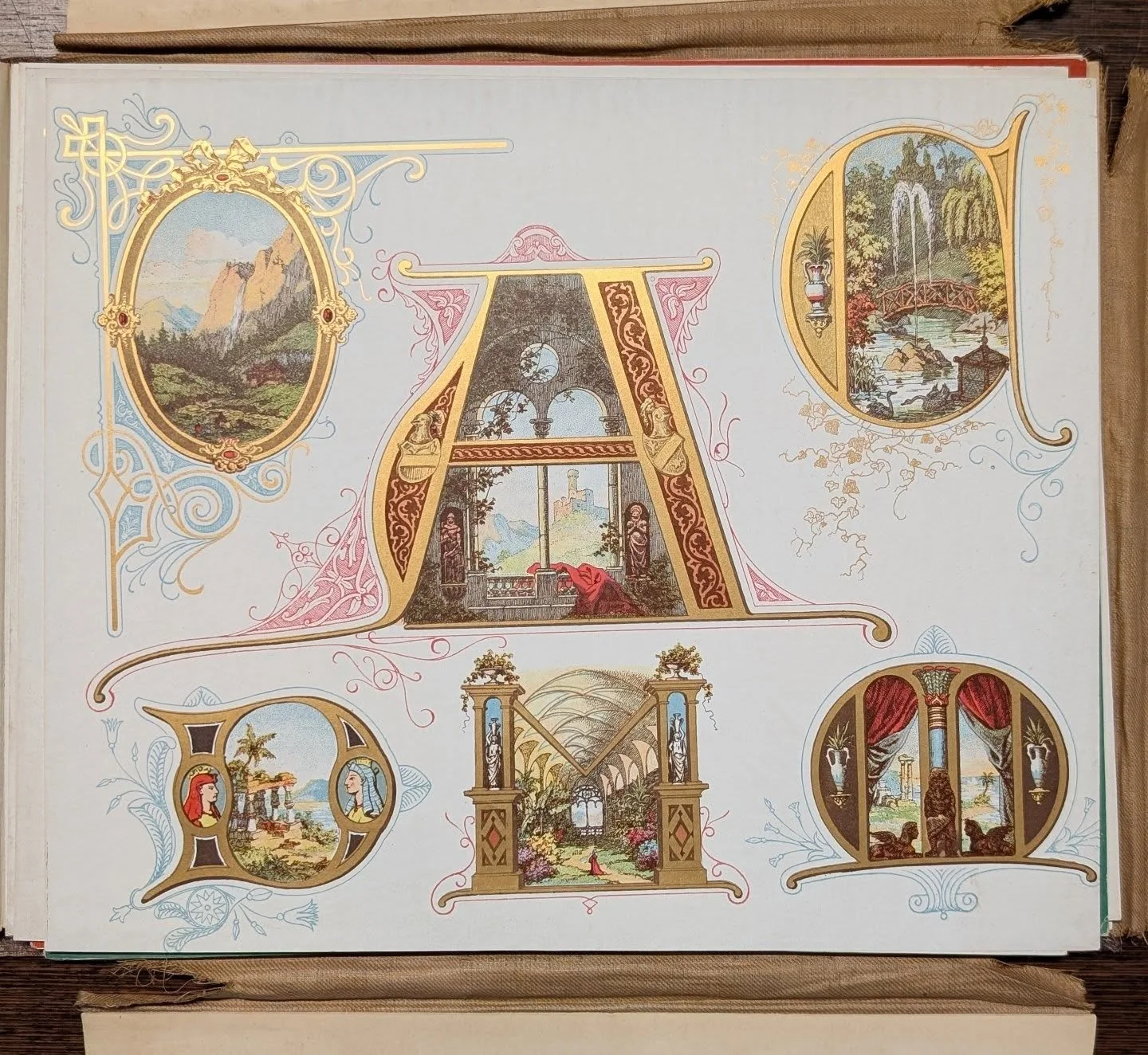1870s German chromolithographic lettering portfolio for the international market, shared by @dutch_lettering_history 😍

#goodtype #strengthinletters #handlettering #letteringart #customlettering