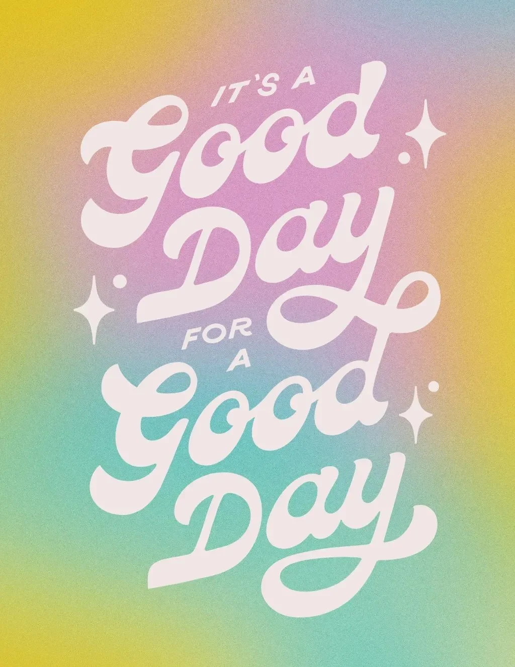 It&rsquo;s a good day for a good day 🫶🏼 Lettering art by @goodtype

#artlicensingportfolio
