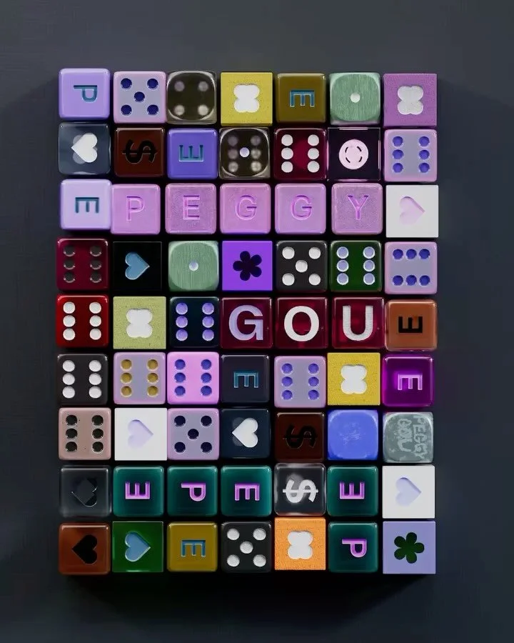 Rolling of the dice type and motion design by @vincentschwenk 🔥 with help from @ovktr. They created these immersive visuals featuring hundreds of custom dice for @peggygou_&rsquo;s live show 🎲. Which die is your favorite?

#goodtype #typedesign #ty