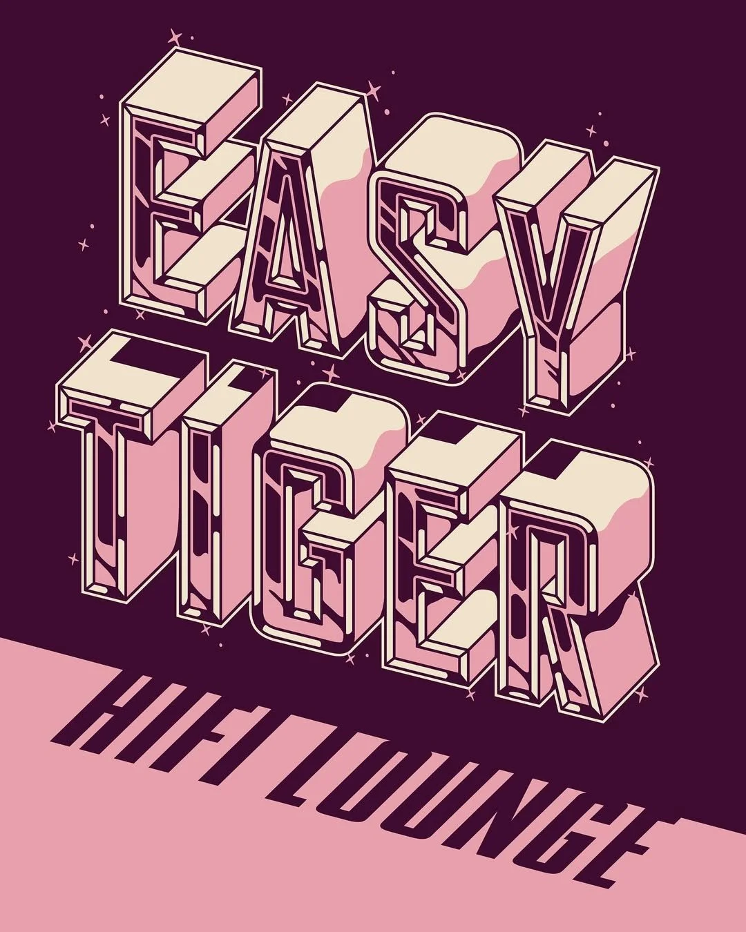 Custom chrome type by @typogriff for cocktail lounge, @easaytigerhifi 🍹 in St. Petersburg, FL 

#goodtype #graphicdesigner #typography #handlettering #typedesign