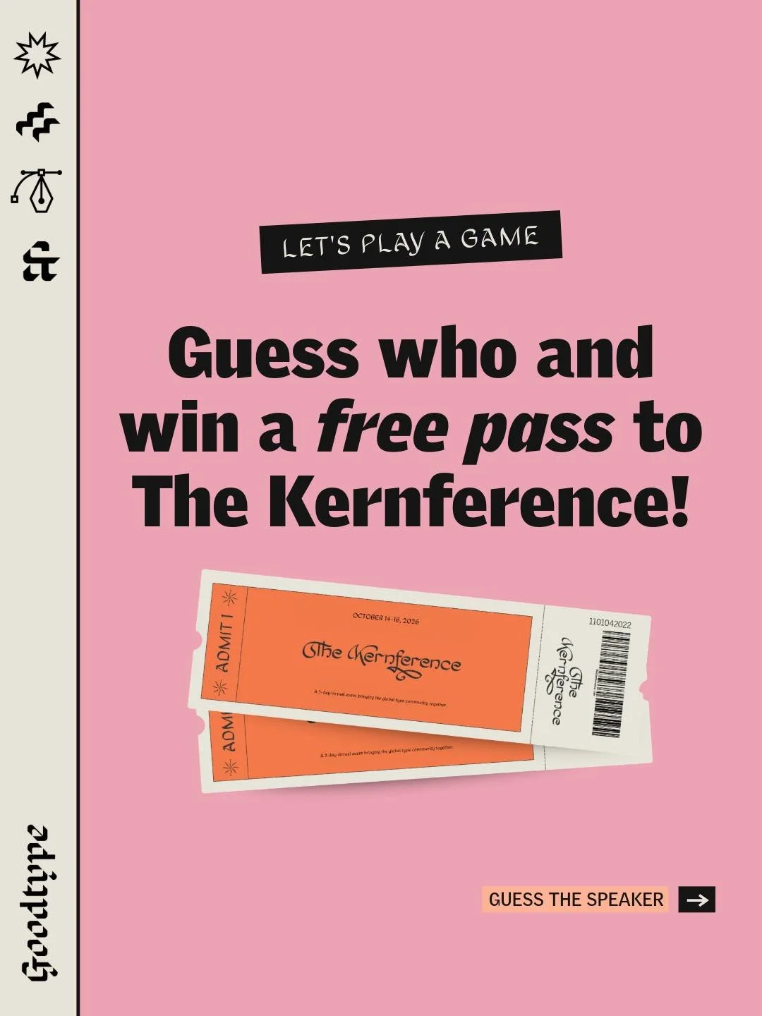 Guess who and win a FREE pass to The Kernference! Comment by tagging who you think the speaker is, and if you&rsquo;re the first one to be right, we&rsquo;ll DM you with details to claim your prize! 

Wanna be the first to know about the rest of the 