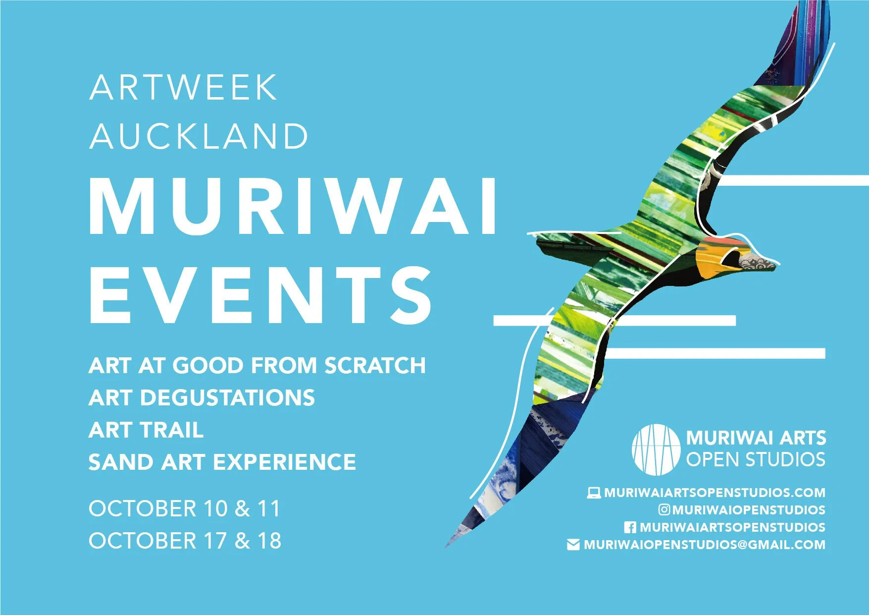 Celebrating Artweek Auckland at Muriwai 10/11 Oct and 17/18 October