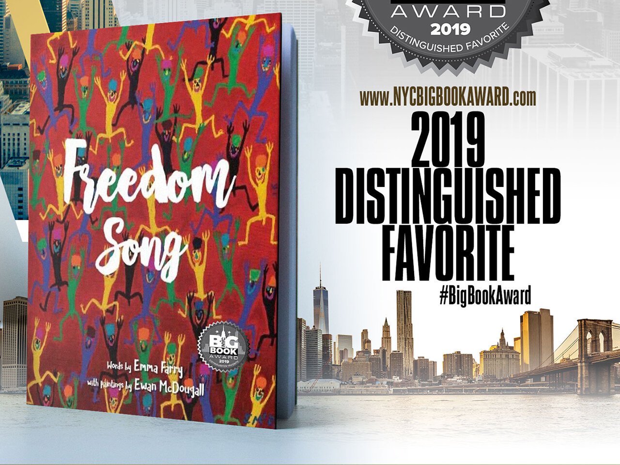  Emma Farry receives international recognition through  the NEW YORK CITY BIG BOOK AWARD®!