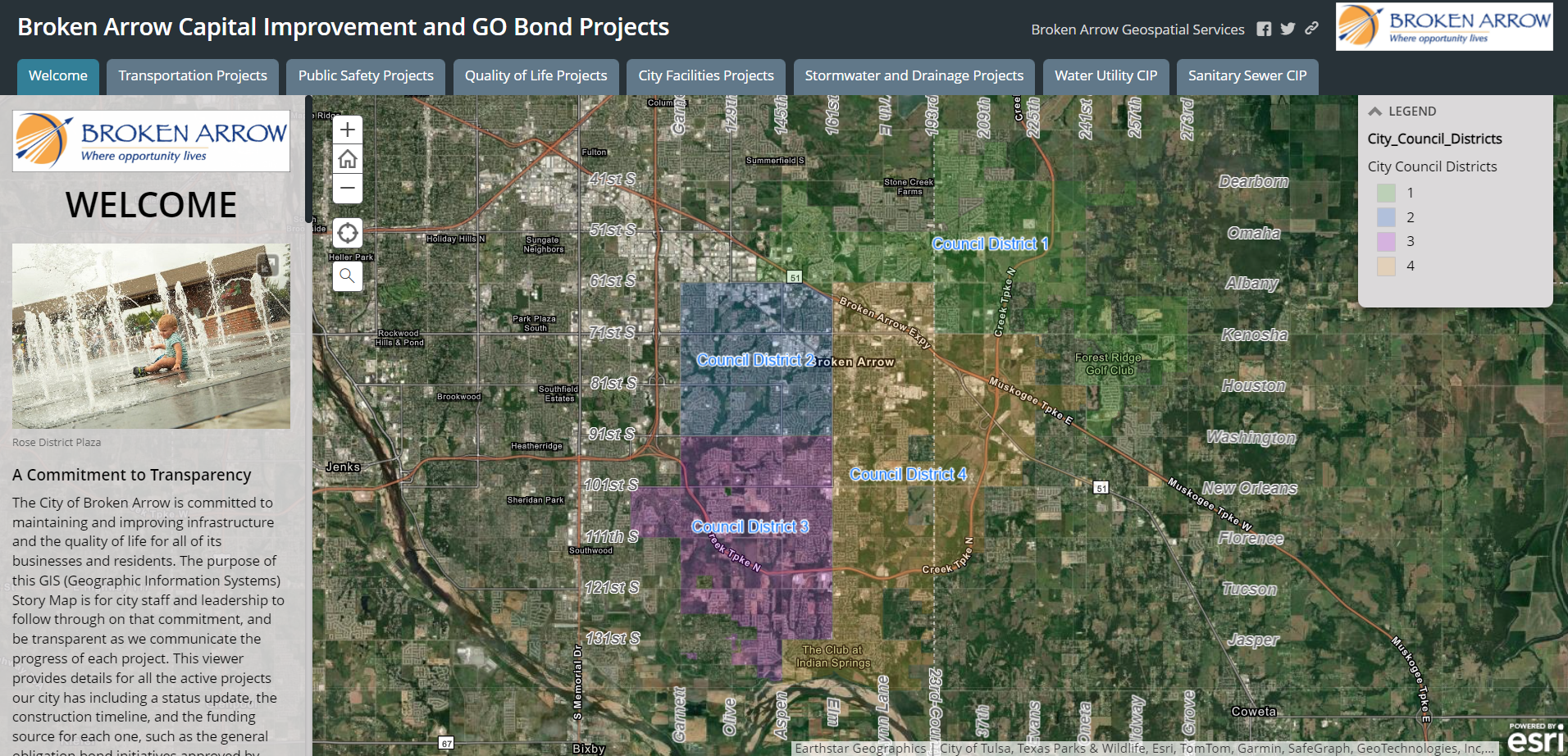 Broken Arrow GO Bond Viewer StoryMap