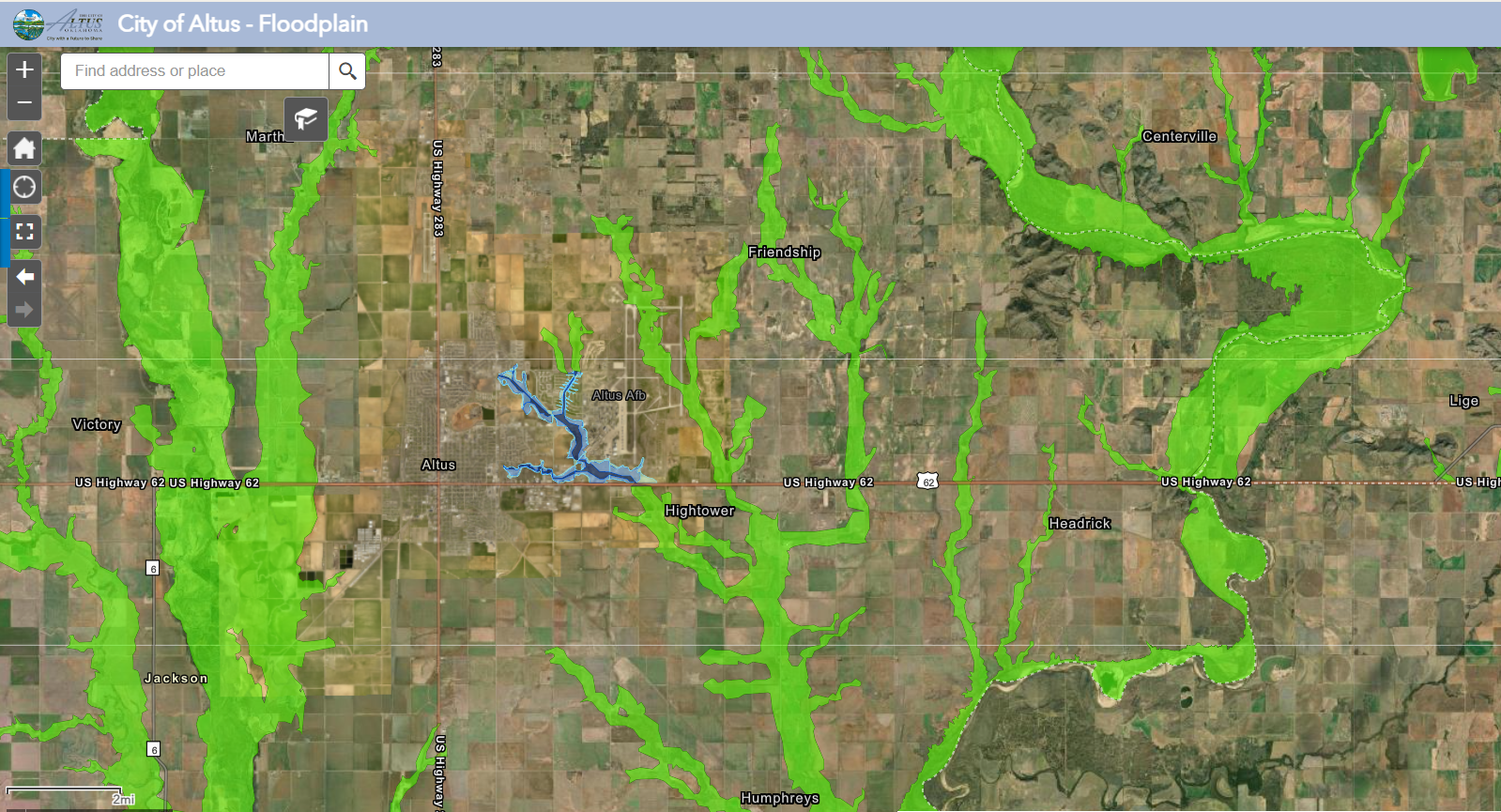 Altus Floodplain Map