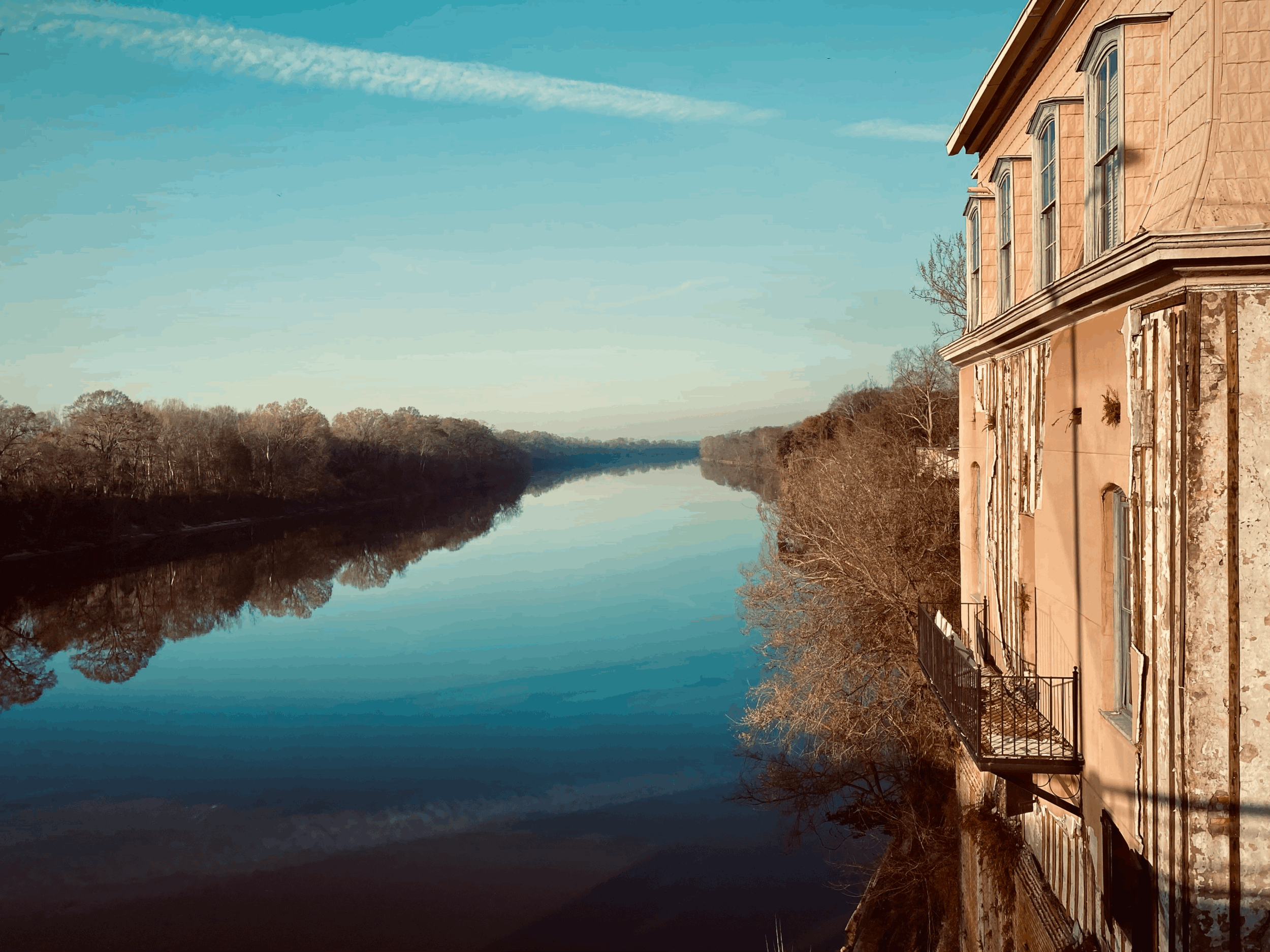 The gorgeous view from the bridge