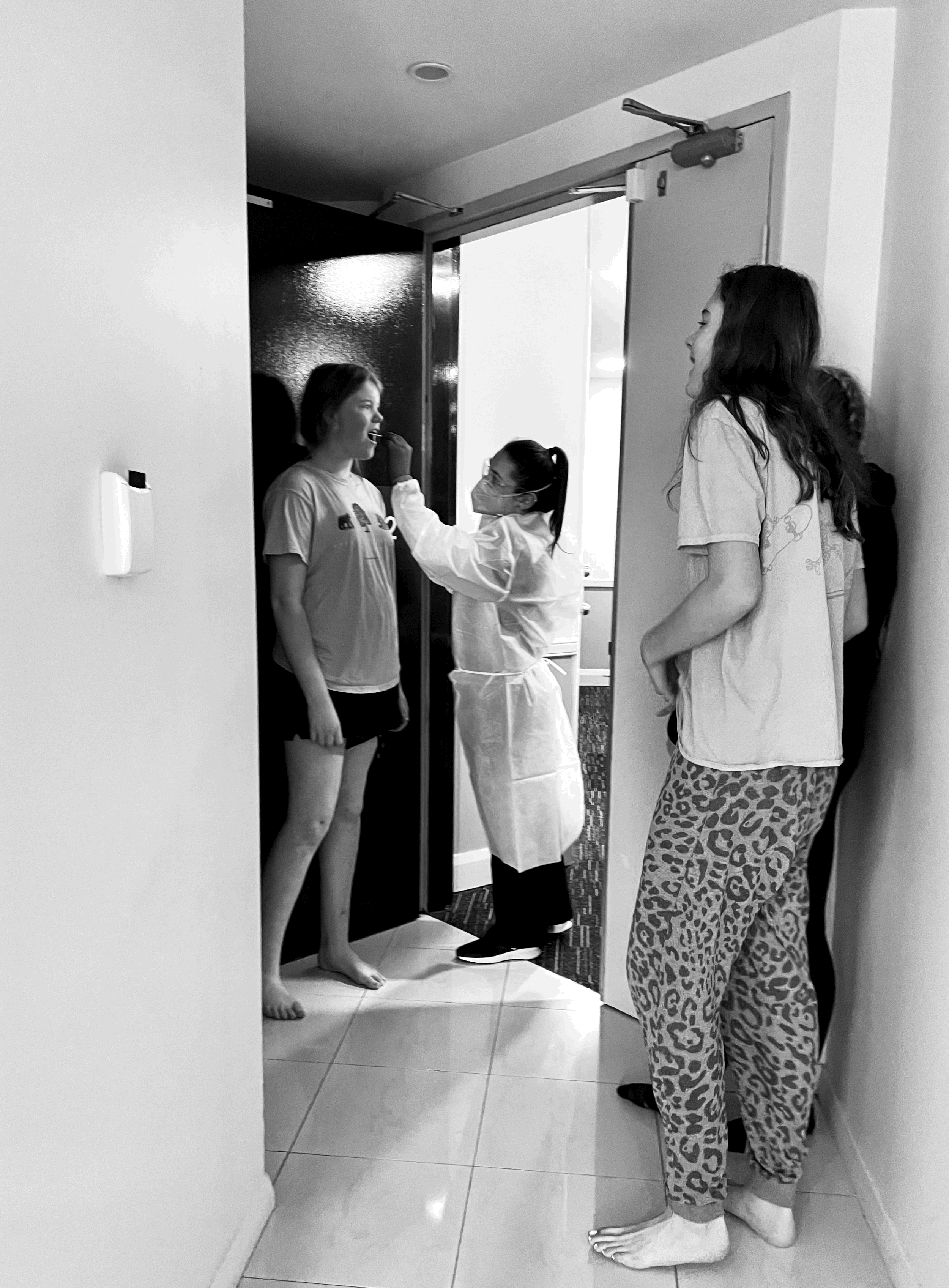 We had 4 COVID tests in 16 days - 1 before our flight within 72 hrs of flying at a cost of around US $1,000, 3 in quarantine (included as part of the $6,000 quarantine cost of six people), then we’re expected to get another at Day 16 once we’re out.
