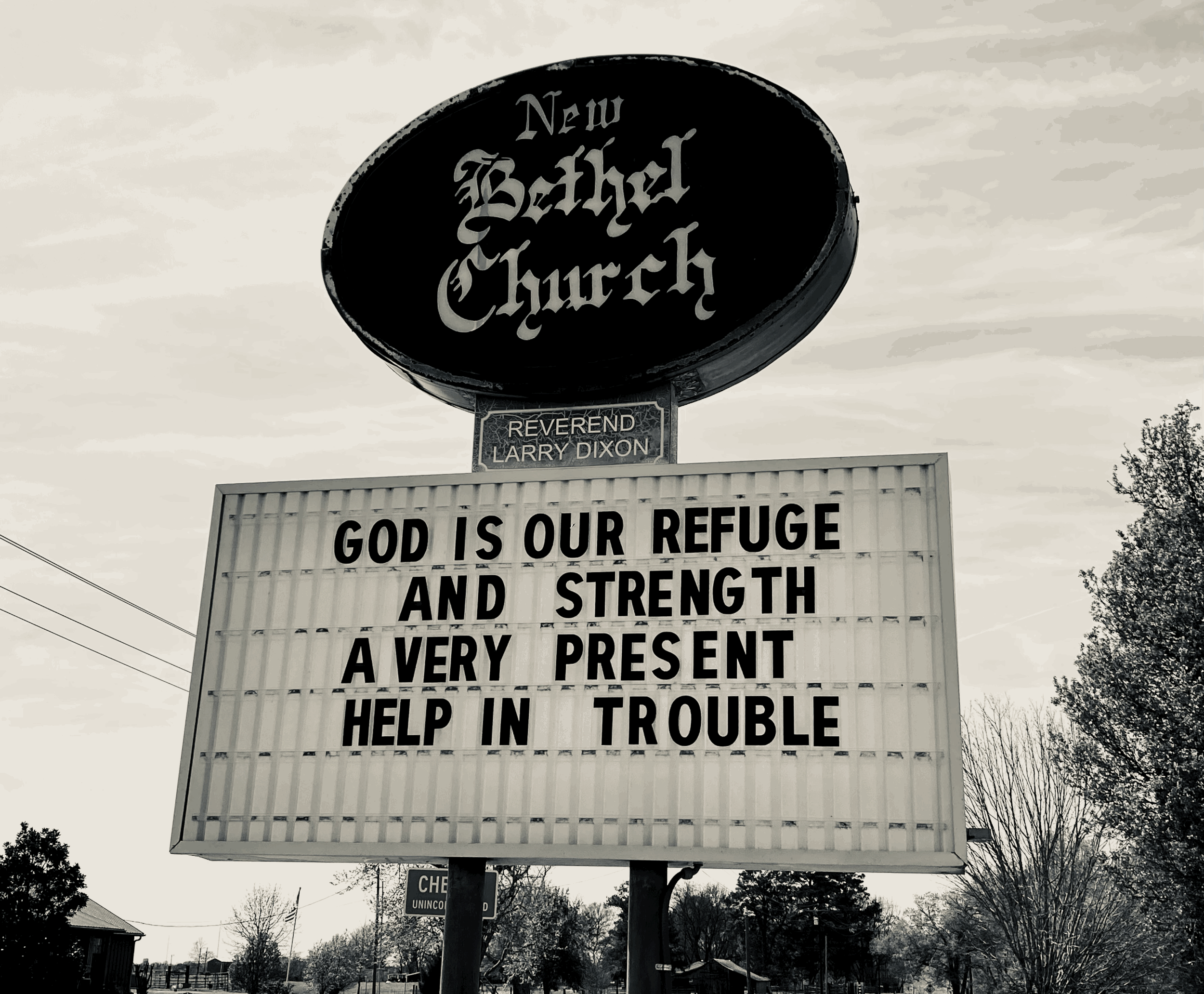 Signs similar to this could be found all over The South, on every road, every town and every Church.