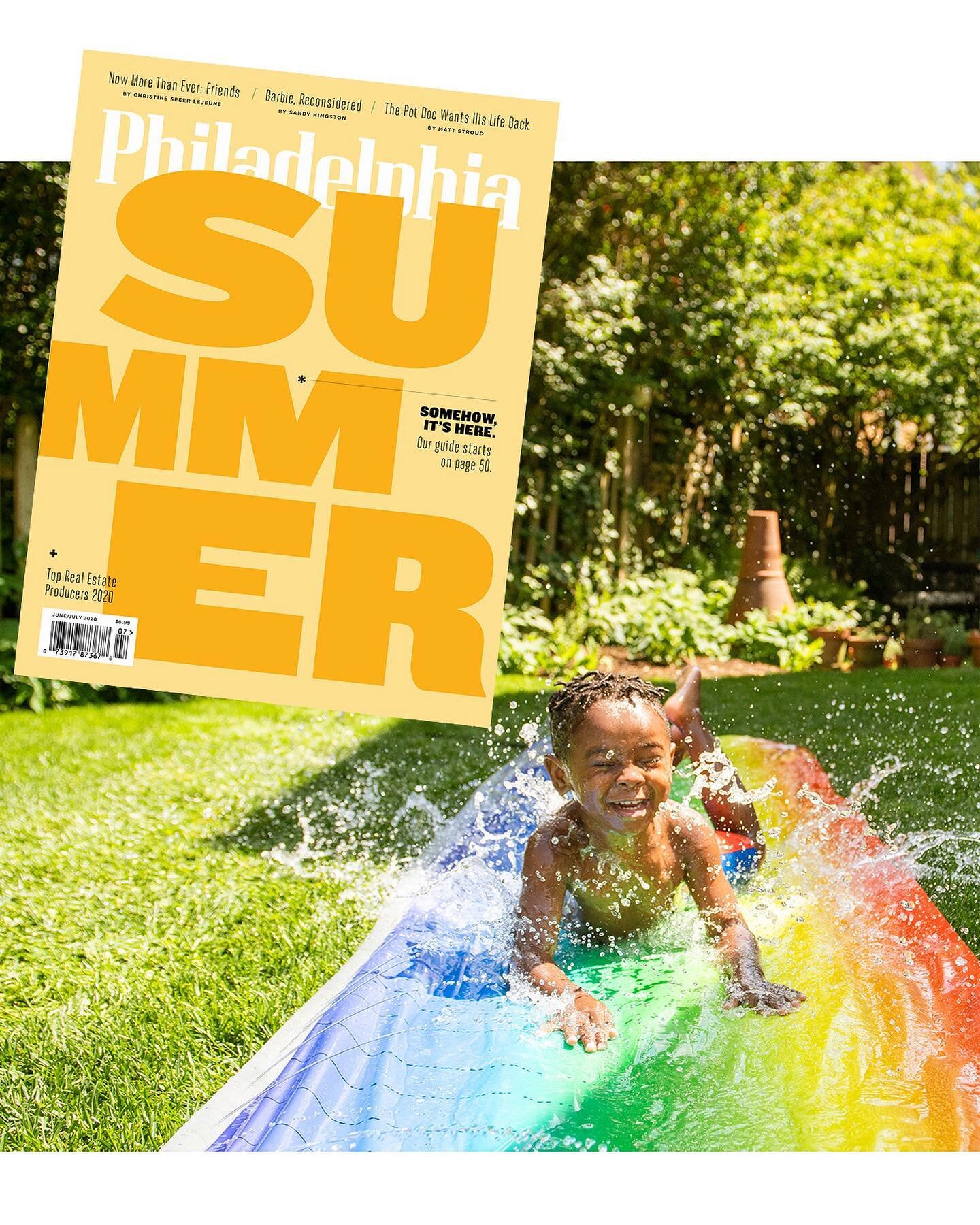 New work in print: the quarantine offered a unique opportunity for me to shoot from home for the summer issue of @phillymag &mdash; on newsstands today. My son, Solomon, is featured in two images for the &ldquo;Summer Starts Now&rdquo; feature. I als