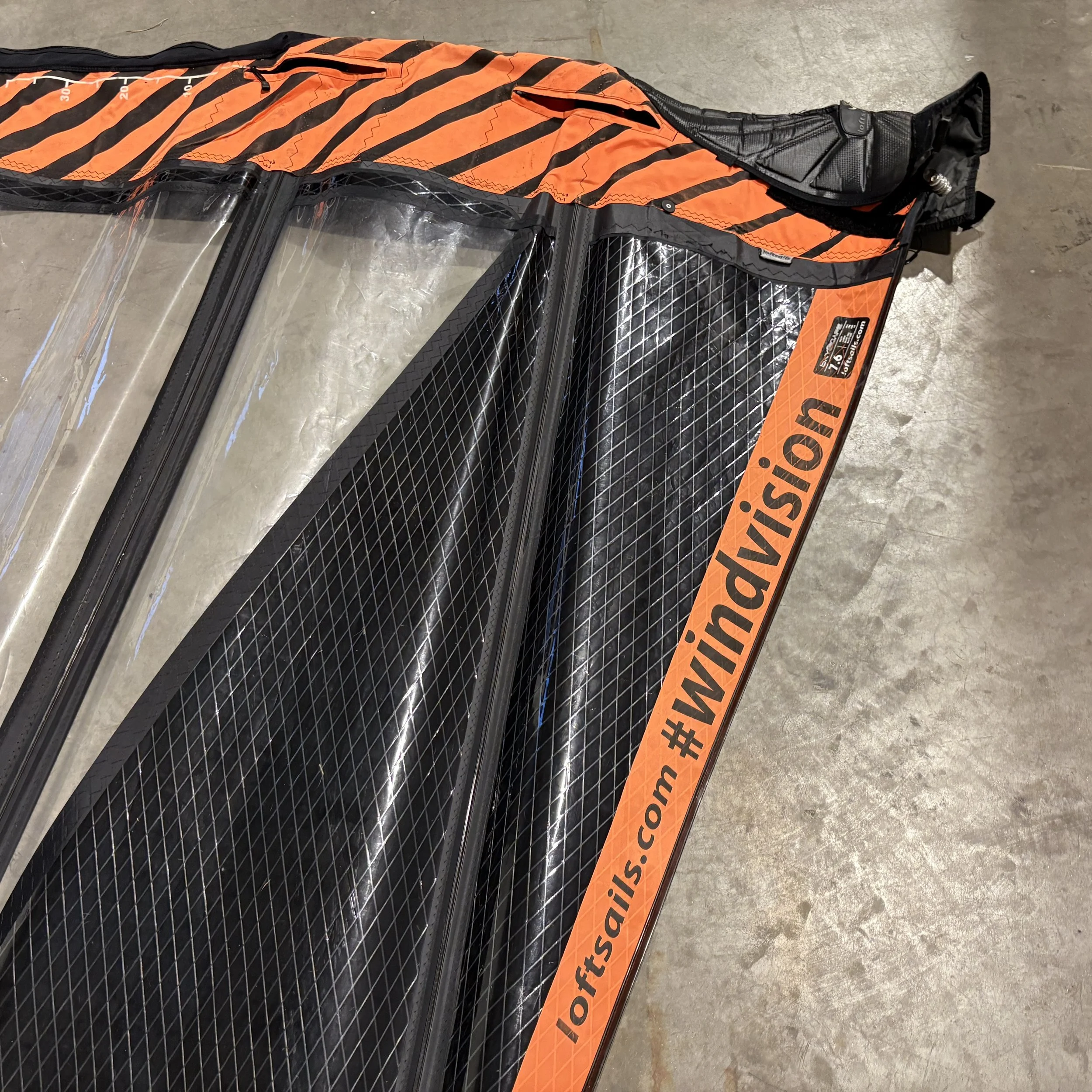 USED LoftSails Skyscape 7.7 at Bigsurf Windsurf Shop 3.JPG