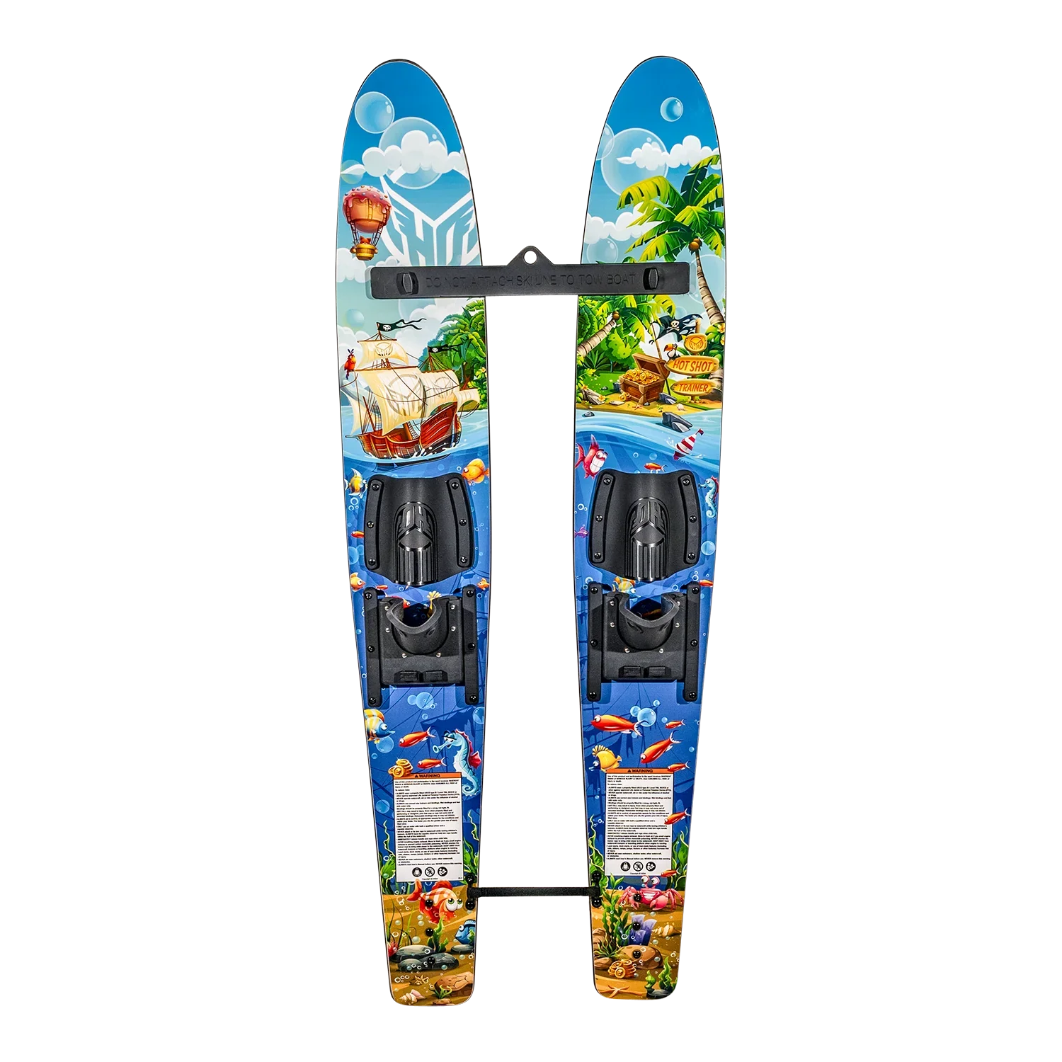 HO Hot Shot Trainer Waterskis and Rope system