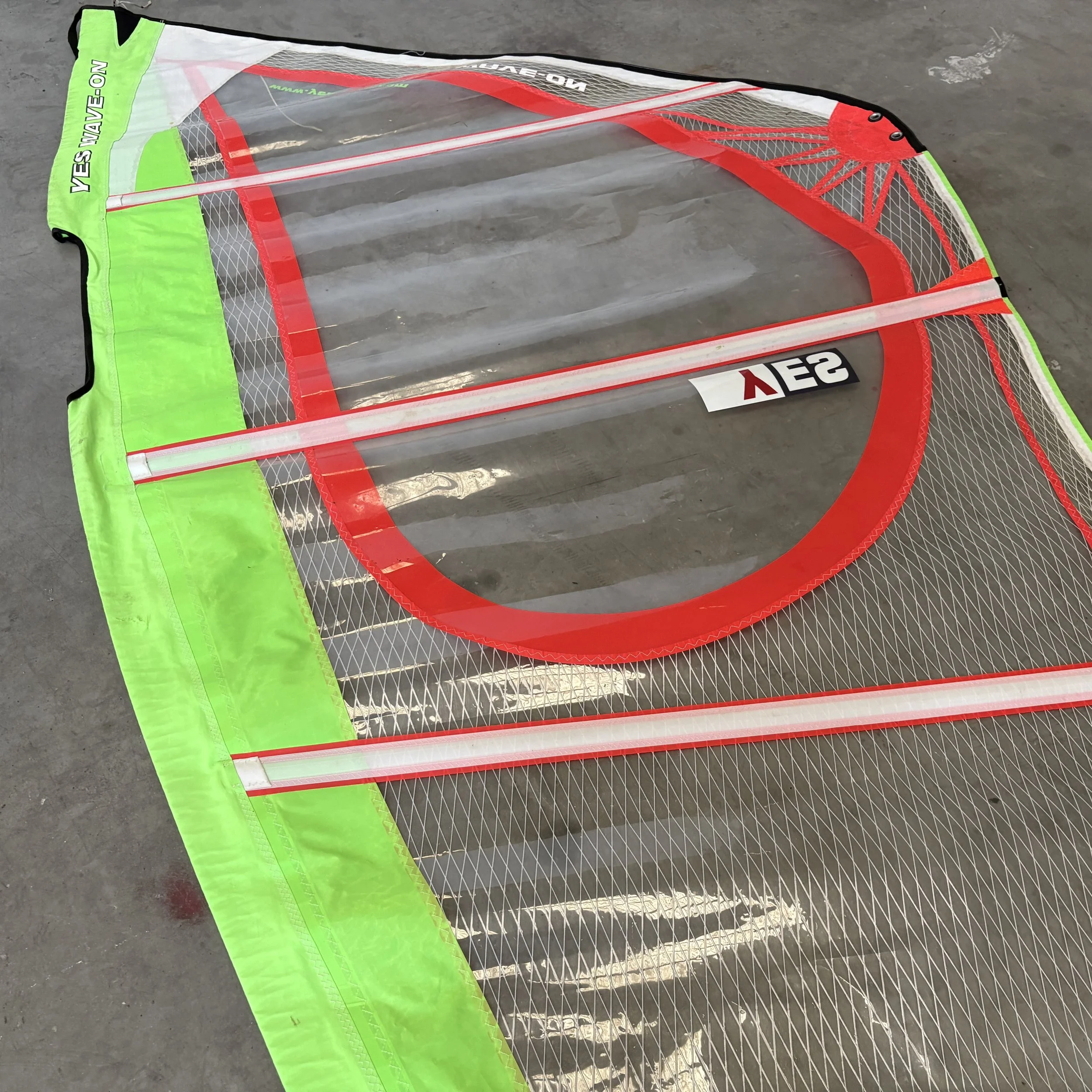 Yes Wave-On 5.3m windsurf sail at Bigsurf Windsurf Shop 11.JPG