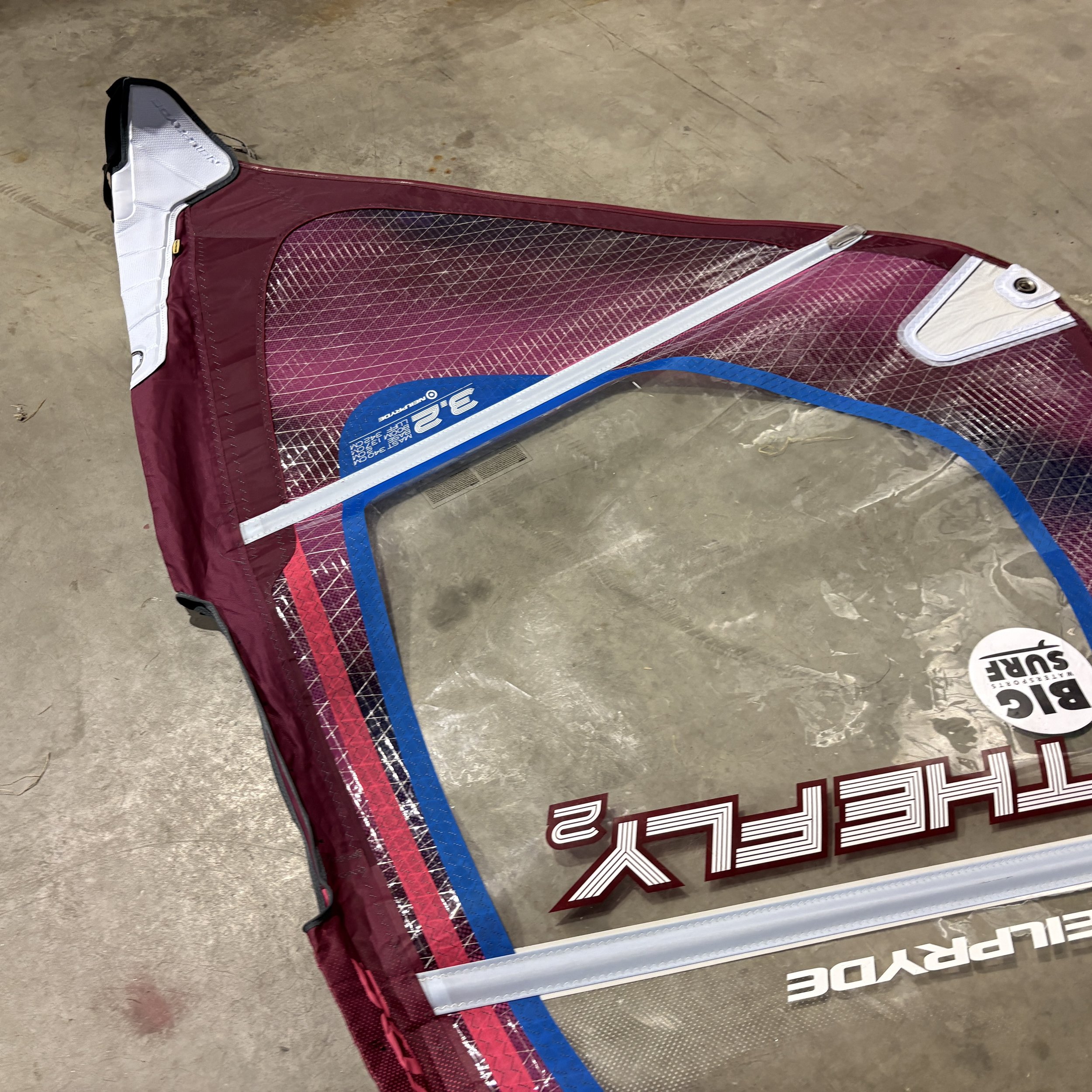 USED Neilpryde The Fly 2 3.2m at Bigsurf Widnsurf Shop 11.JPG