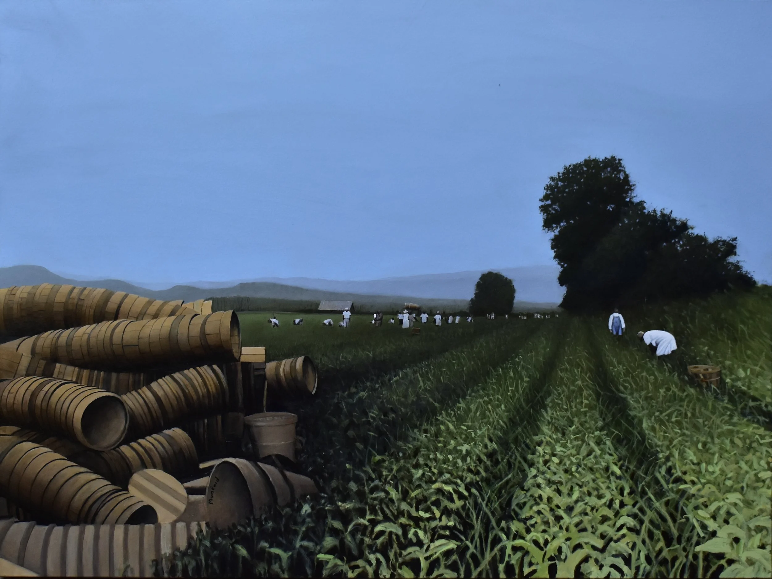 Baskets - 36x48 oil on linen - Reference Image Courtesy of the State Archive of North Carolina 