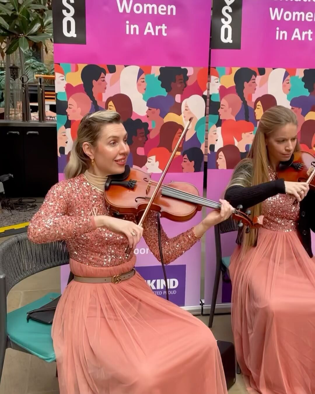 We had a wonderful time on International Women&rsquo;s Day at @dsq_london for their International Women in Art event. 
Thank you for supporting women in art and for having us performing 💜

#stringquartet #womeninart #womensupportingwomen #womensday 
