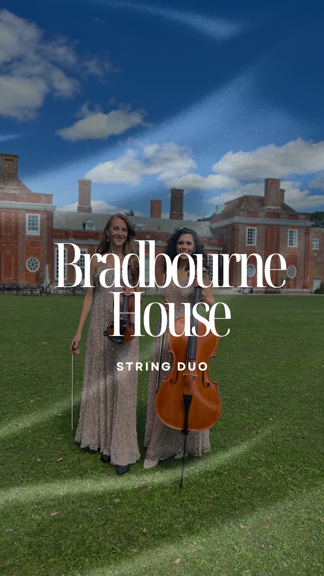 Espresso by Sabrina Carpenter… and the guests couldn’t resist dancing! 
Our string duo keeping the vibes high at Bradbourne House 
#HaloStrings #StringDuo #WeddingReception #BradbourneHouse #Espresso #SabrinaCarpenter #LiveStrings #Mod