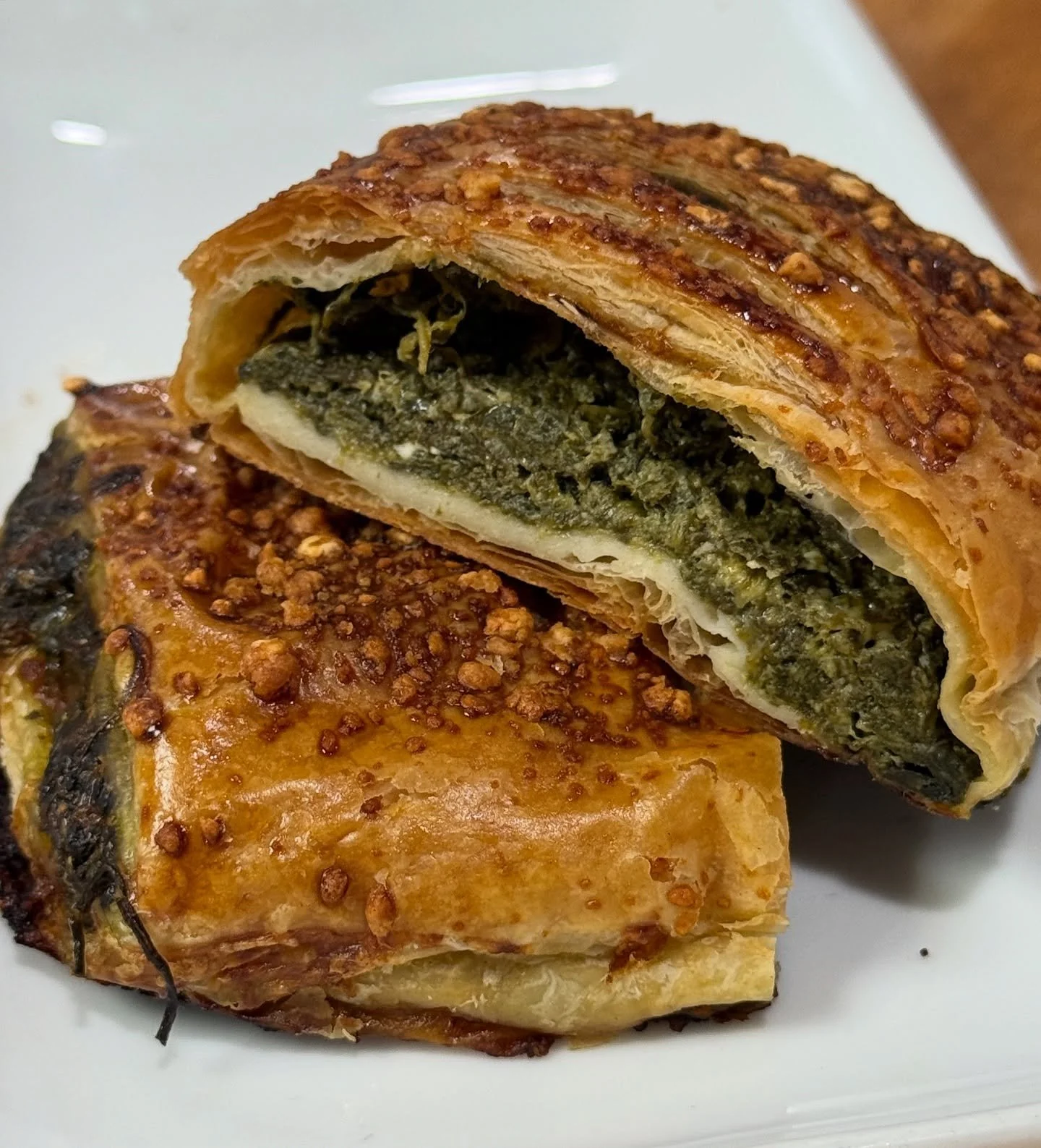 Looking for something savory in the morning? Come try a delicious spinach and feta bureka from our friends at @navadbakers 🙂
