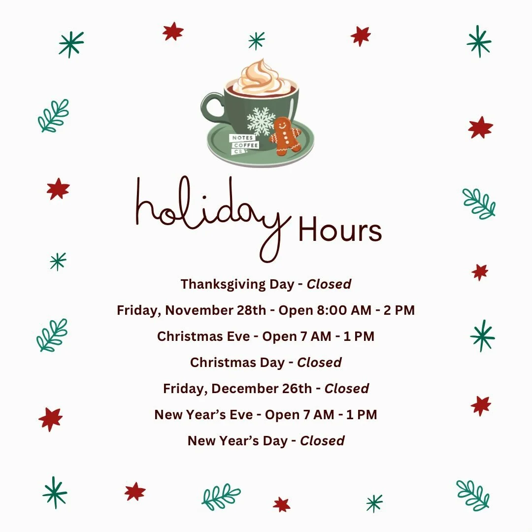 Holiday Hours. 🦃🎄🎊