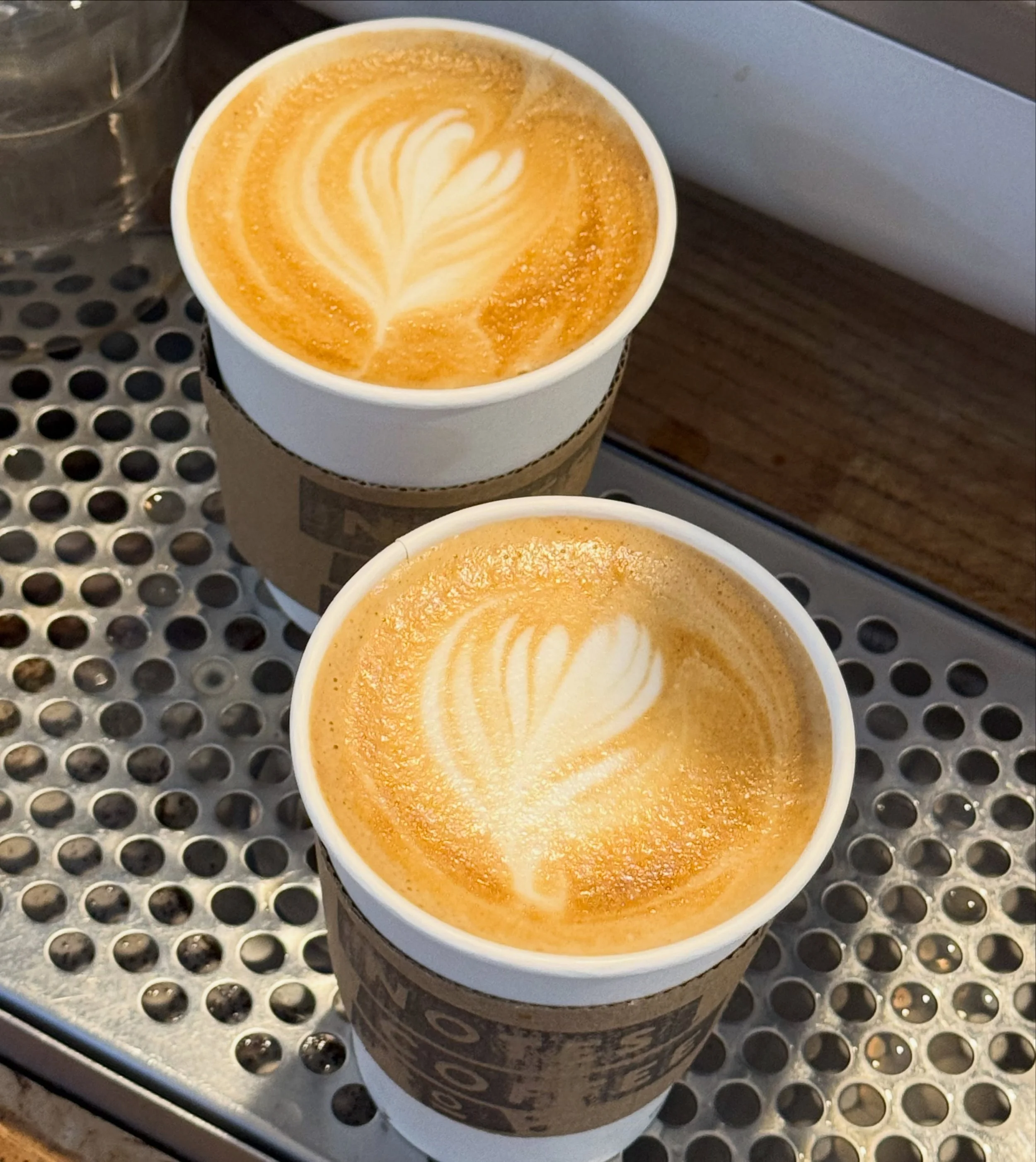 Happy Saturday! Escape the chilly rain with a warm seasonal latte 🌧️ 
Open &lsquo;til 2 PM today.