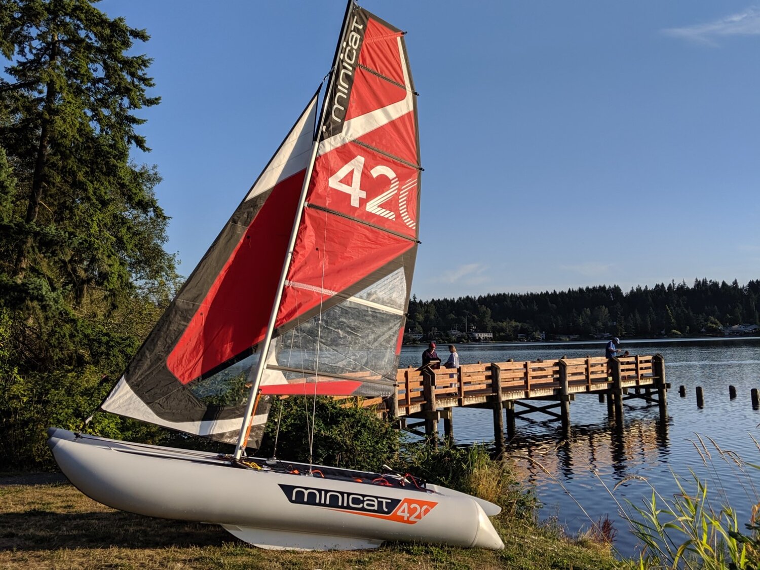 french inflatable sailboat