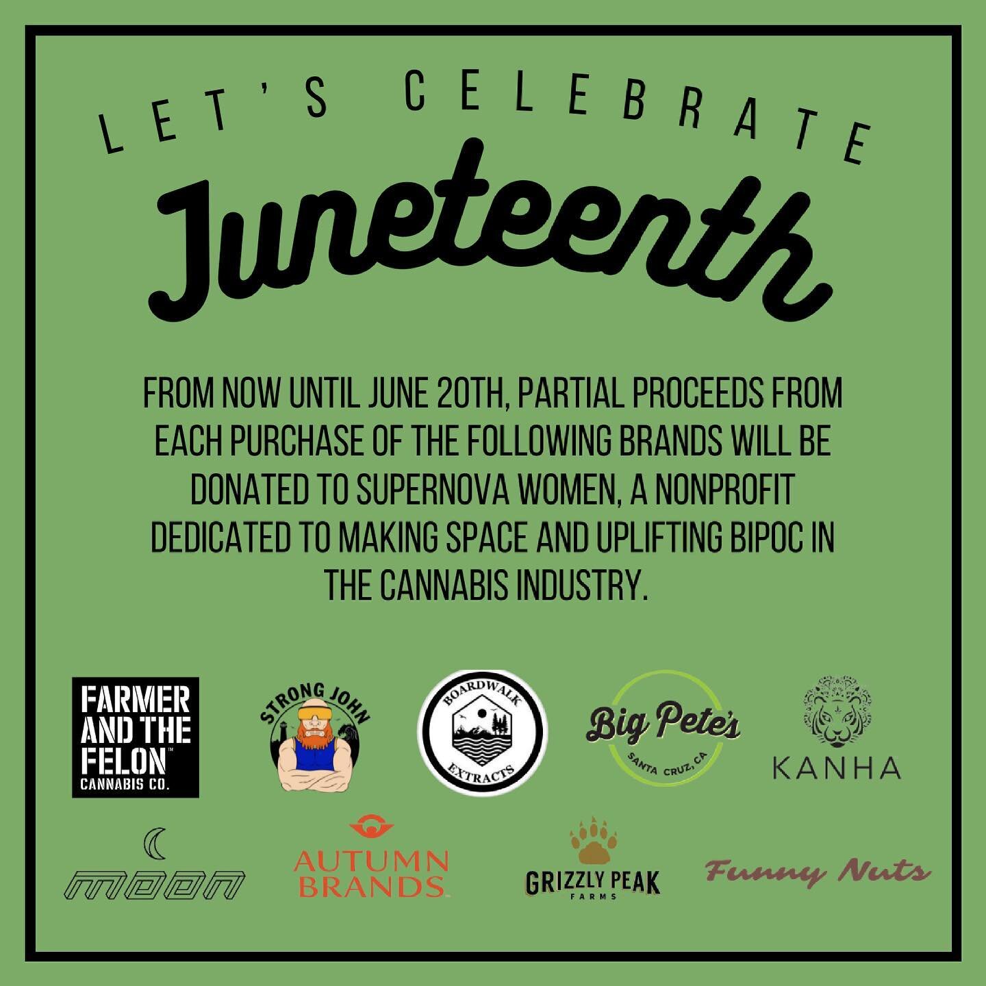 Let&rsquo;s celebrate our first Juneteenth together! This is the first year Juneteenth is being recognized as a federal holiday, commemorating the end of slavery in 1865. Stop by any time today through June 20th to join the cause! Specials will be ru