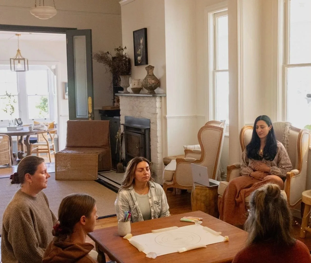 Womb Wisdom group circle meditation