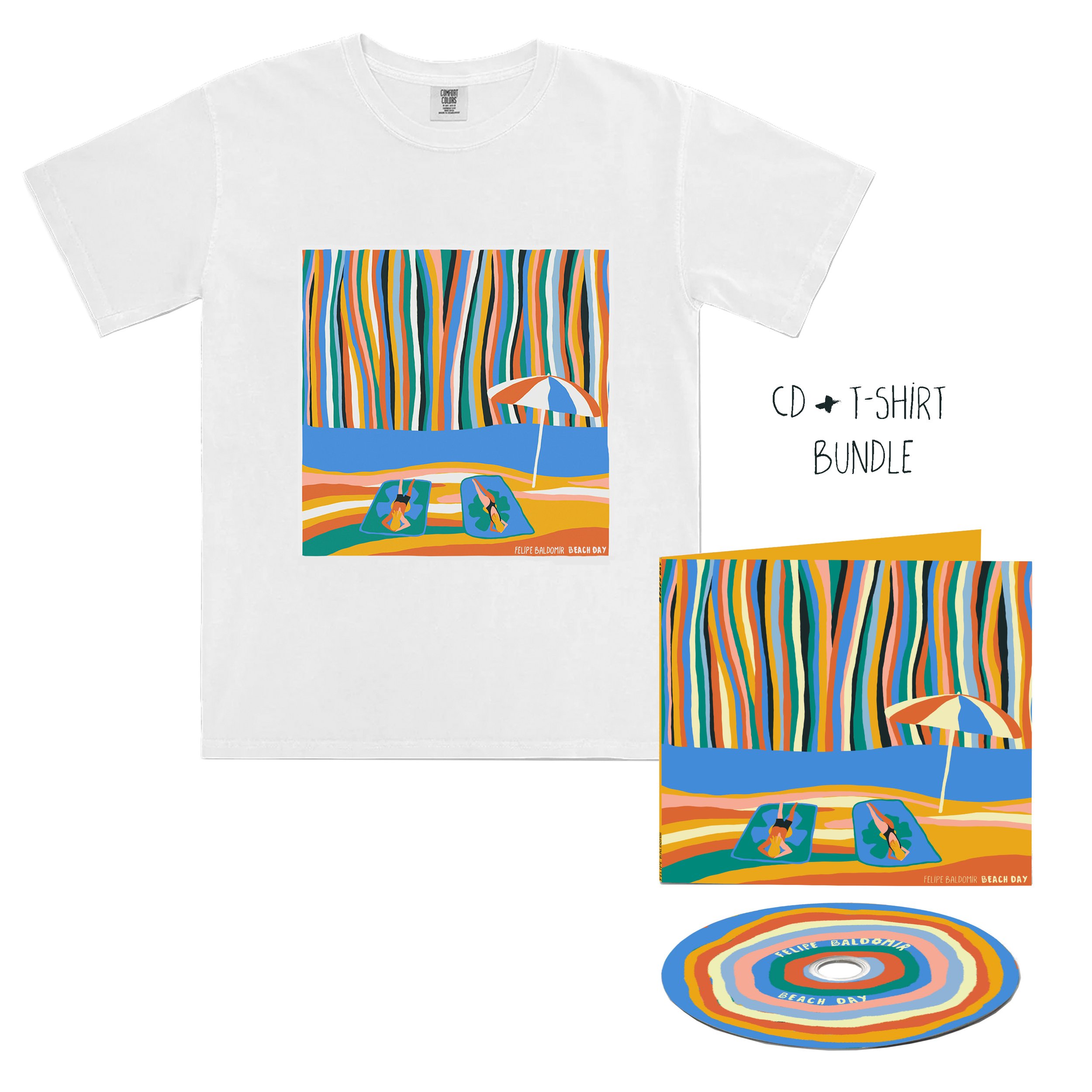 'Beach Day' CD + T-Shirt Bundle