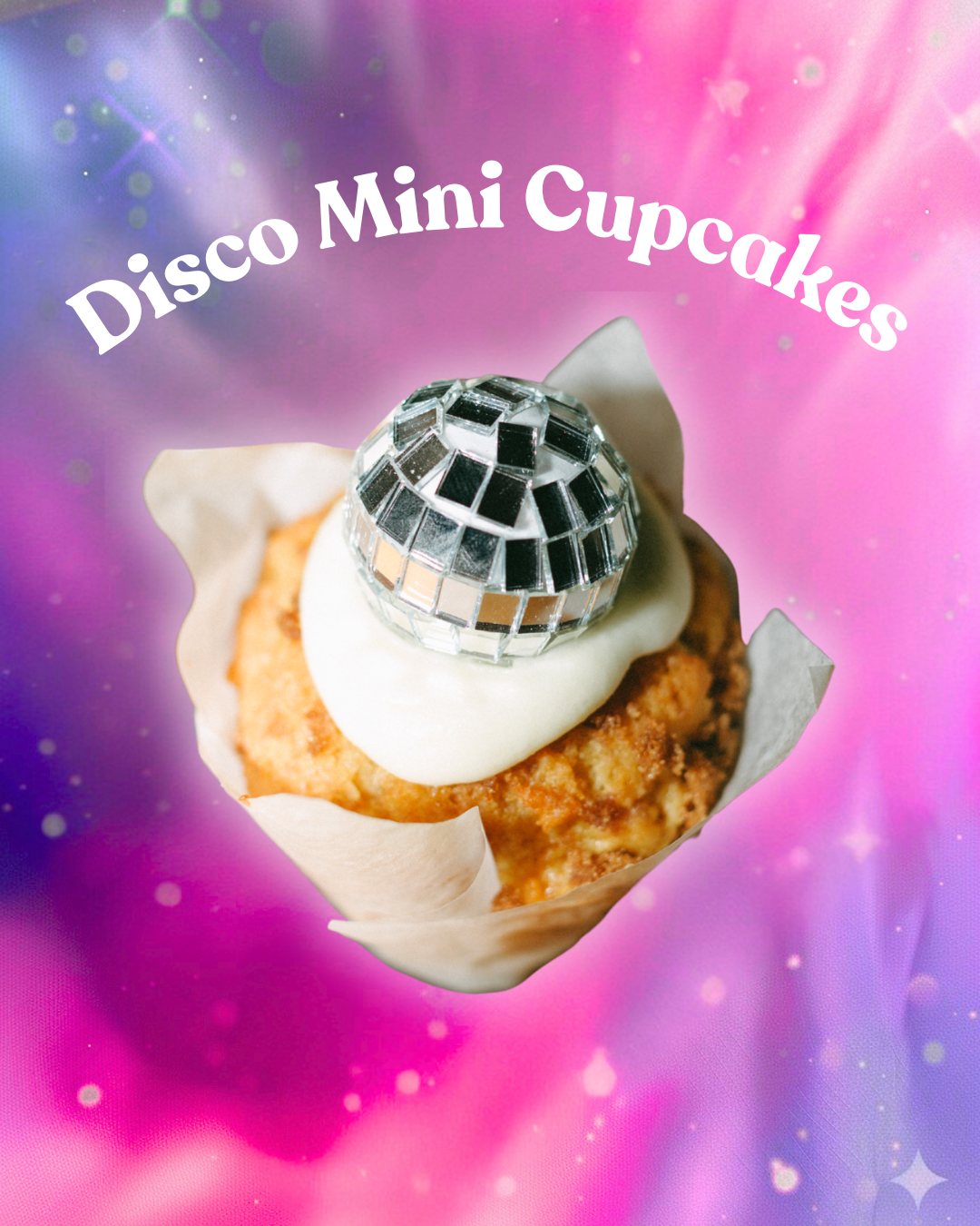 DISCO MINI CUPCAKES (1 DZN)
