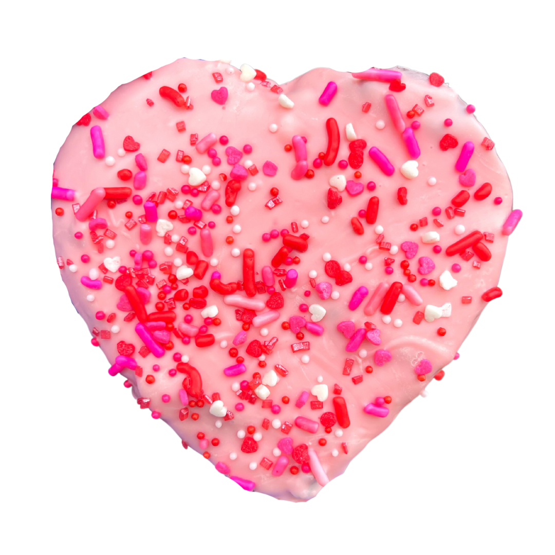 CHOCOLATE DIPPED HEART BROWNIE