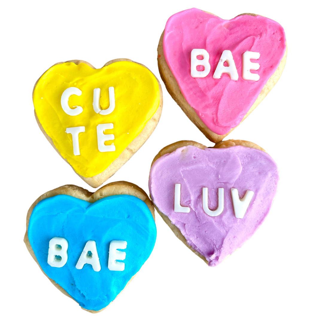 CONVERSATION HEART SUGAR COOKIE (4-PACK)