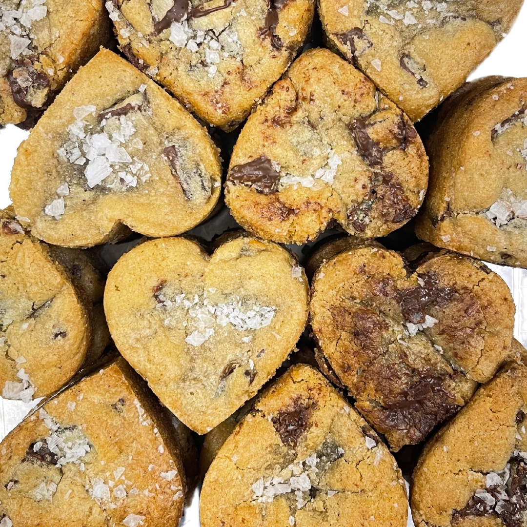 MINI HEART CHOCOLATE CHIP COOKIES (1 DZN)
