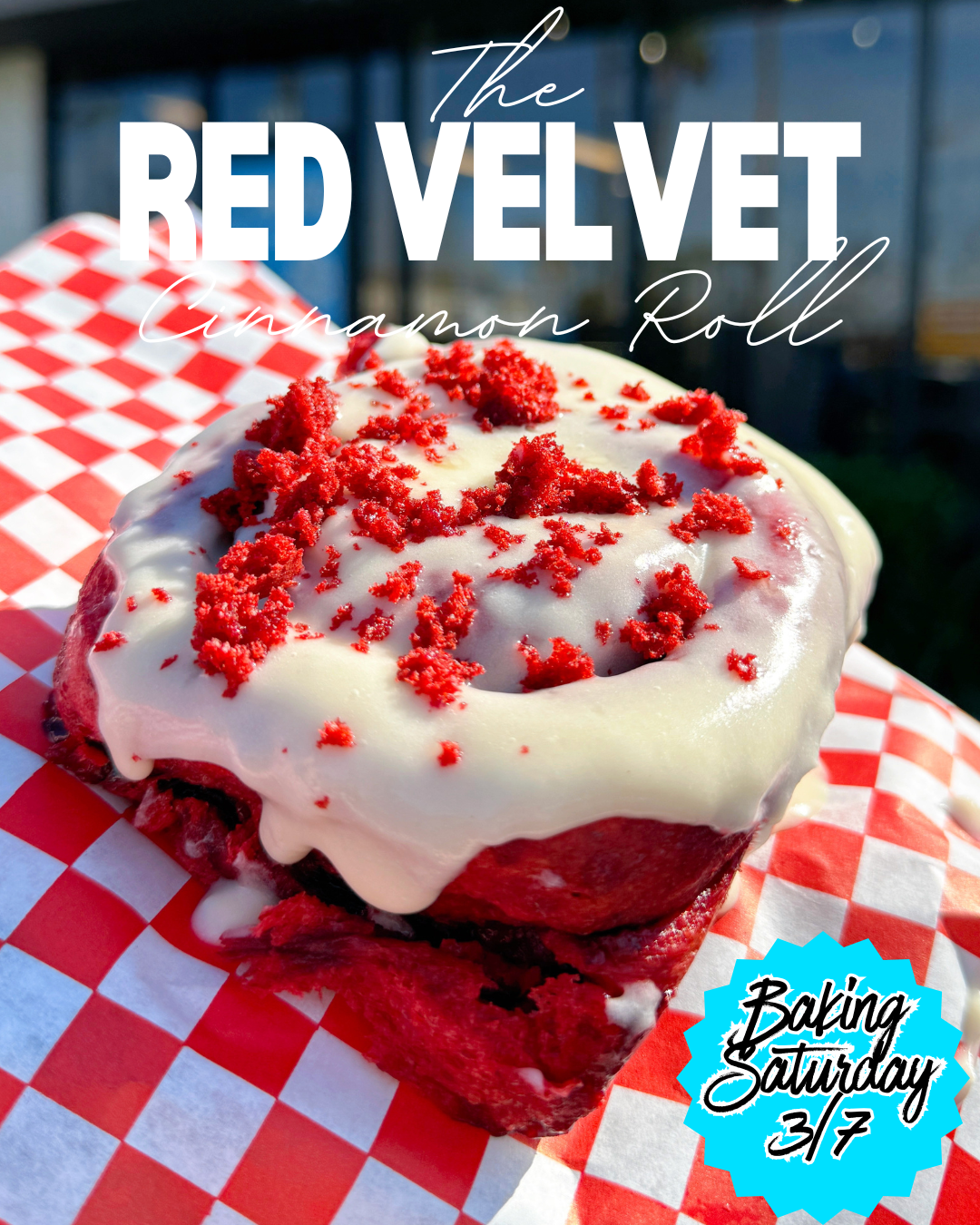 RED VELVET CINNAMON ROLLS